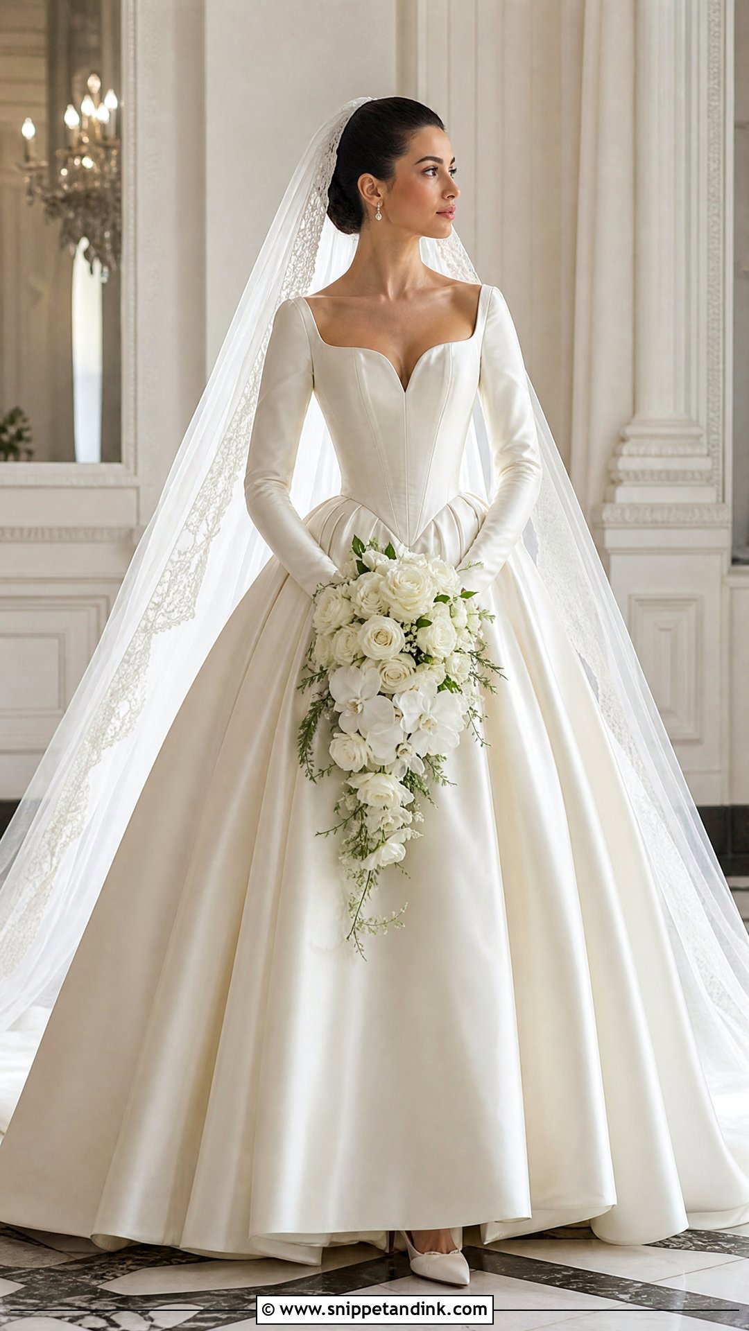 Basque Waist Marriage Dress - Snippet and Ink - 20 Marriage Dresses