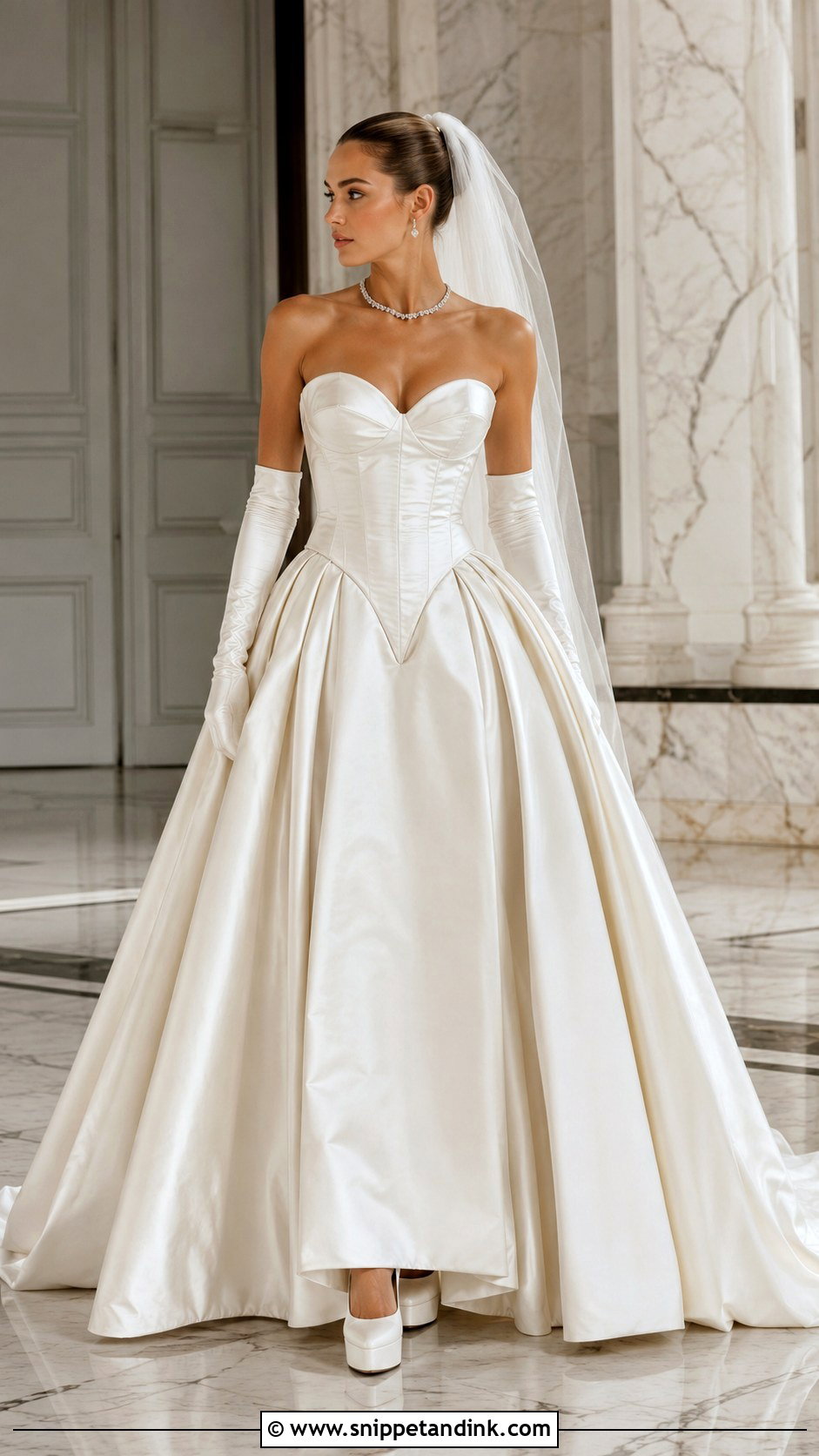 Basque Waist Mugler Wedding Dress - Snippet and Ink - 20 Mugler Wedding Dress Ideas