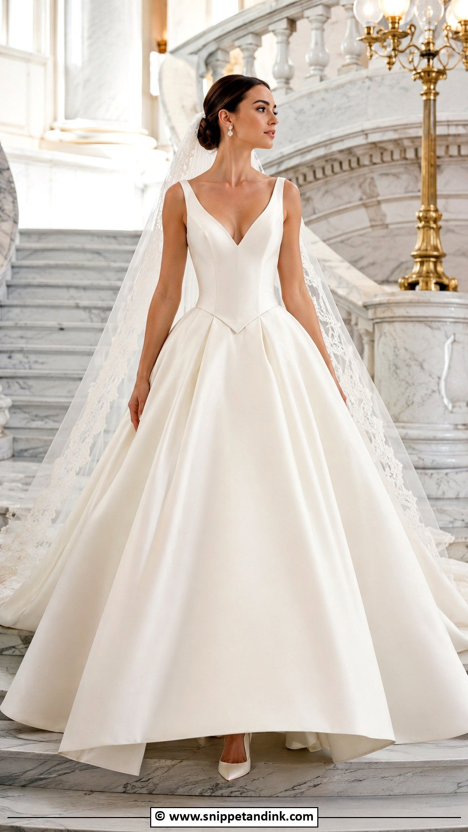 Basque Waist Princess Wedding Dress - Snippet and Ink - 35 Princess Wedding Dresses