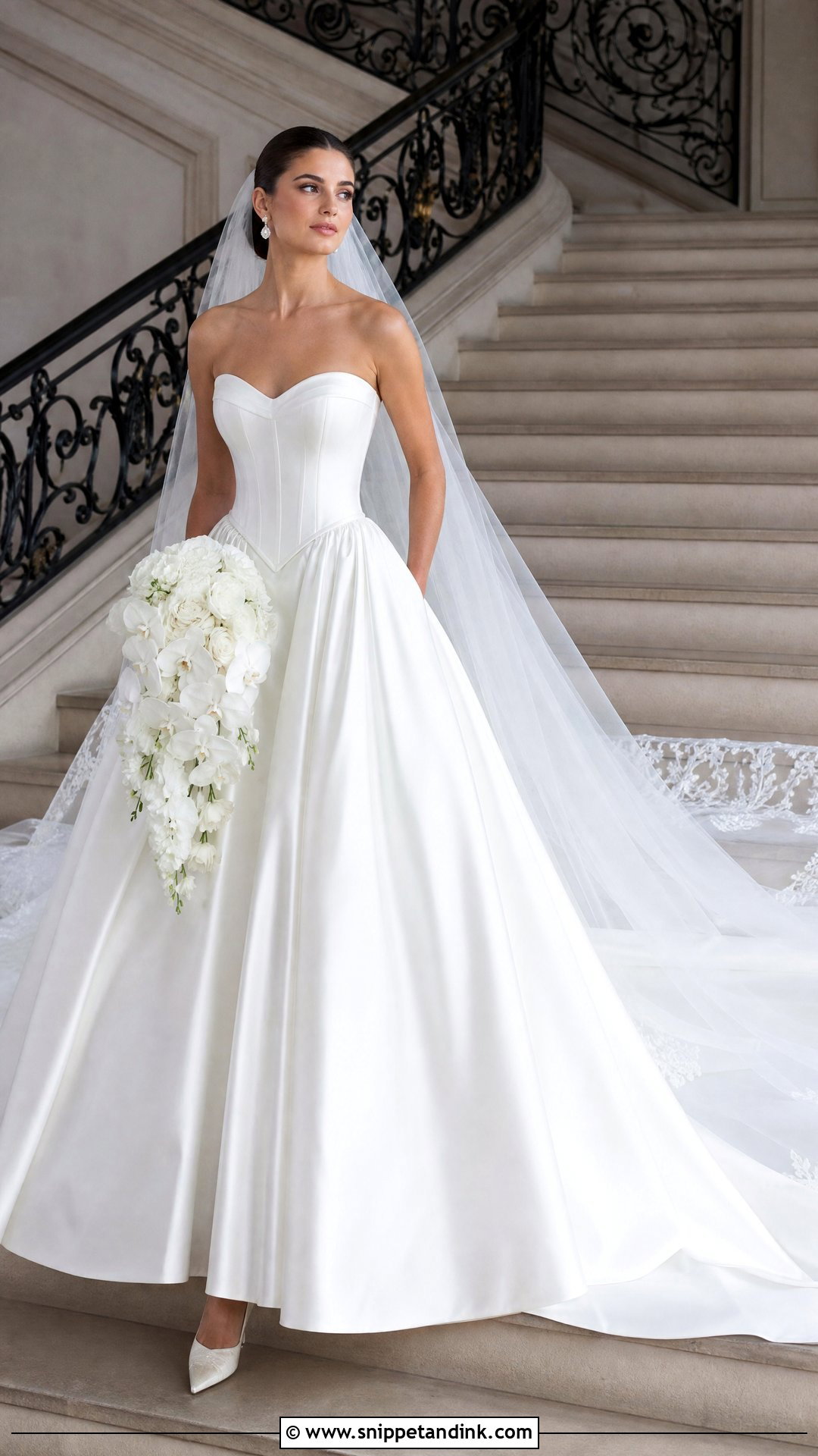 Basque Waist Princess Wedding Dress - Snippet and Ink - 20 Pretty Wedding Dresses Princesses