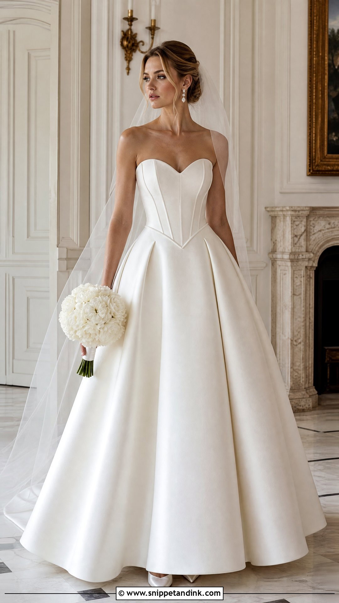 Basque Waist Princess Wedding Dress - Snippet and Ink - 20 Princess Elegant Wedding Dresses