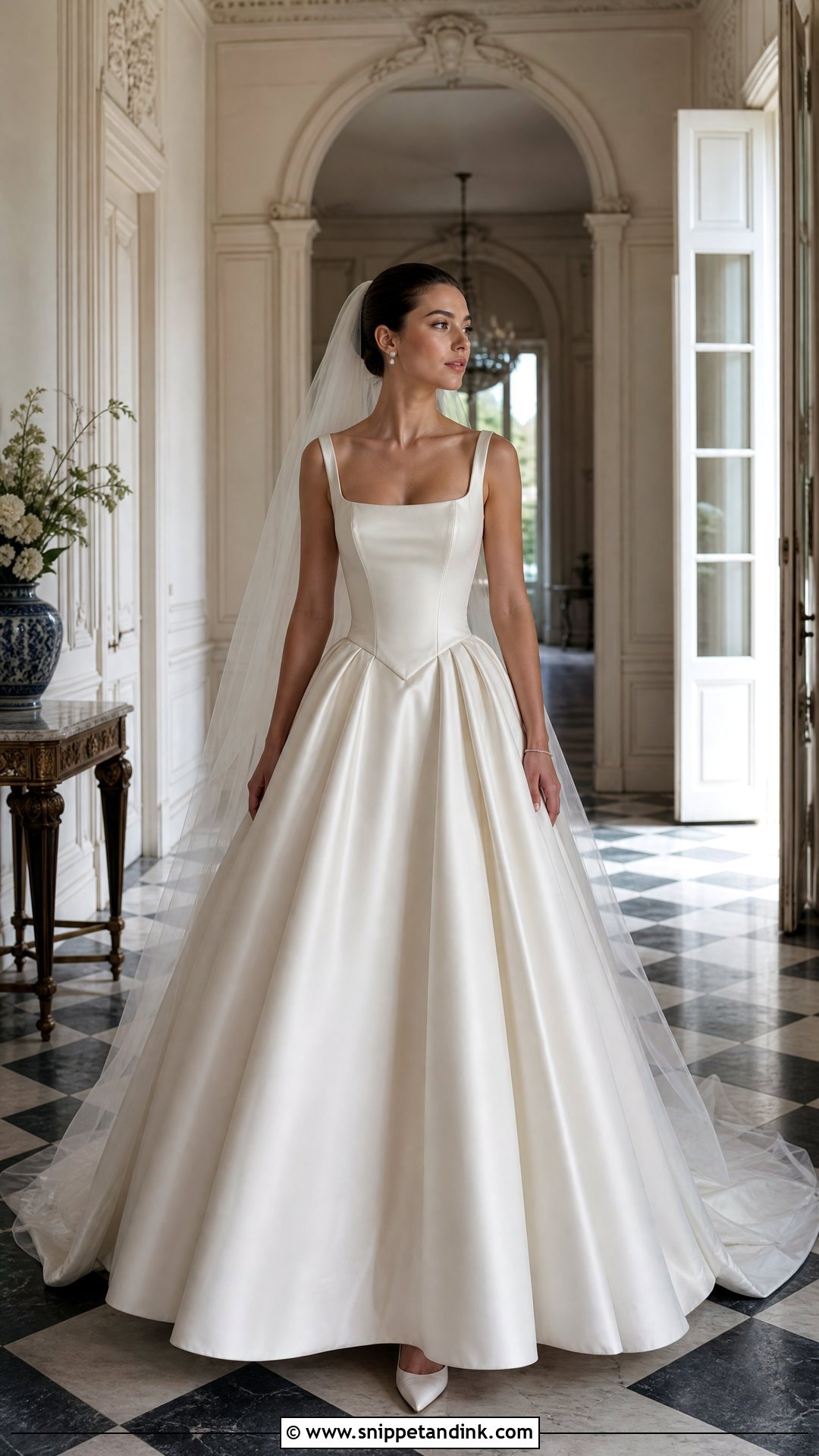 Basque Waist Princess Wedding Dress - Snippet and Ink - 20 Princess Style Wedding Dress Ideas
