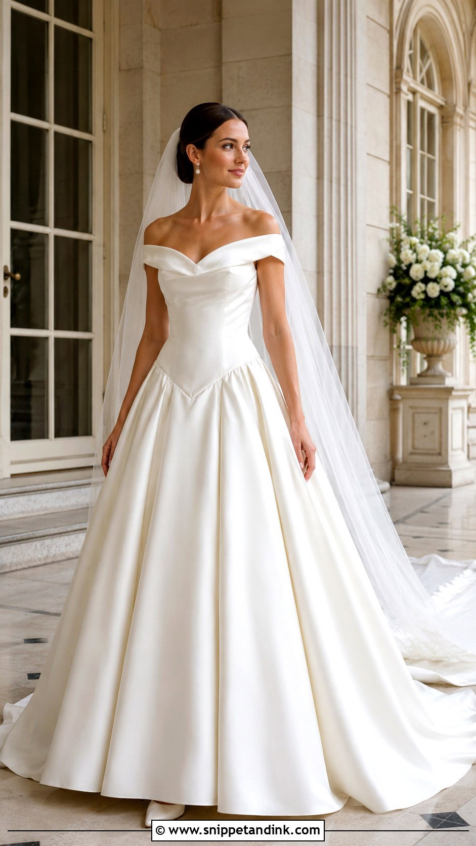 Basque Waist Princess Wedding Dress - Snippet and Ink - 25 Dream Princesses Wedding Dresses