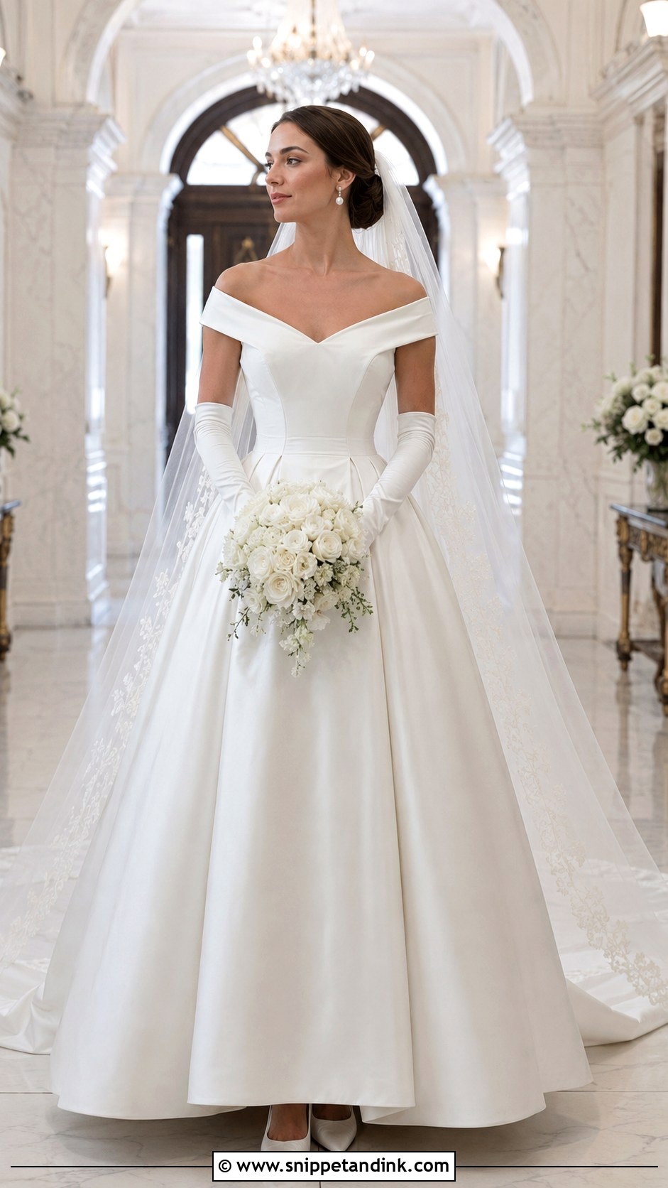 Basque Waist Princess Wedding Dress - Snippet and Ink - 20 Gorgeous Wedding Dress Princesses Ideas