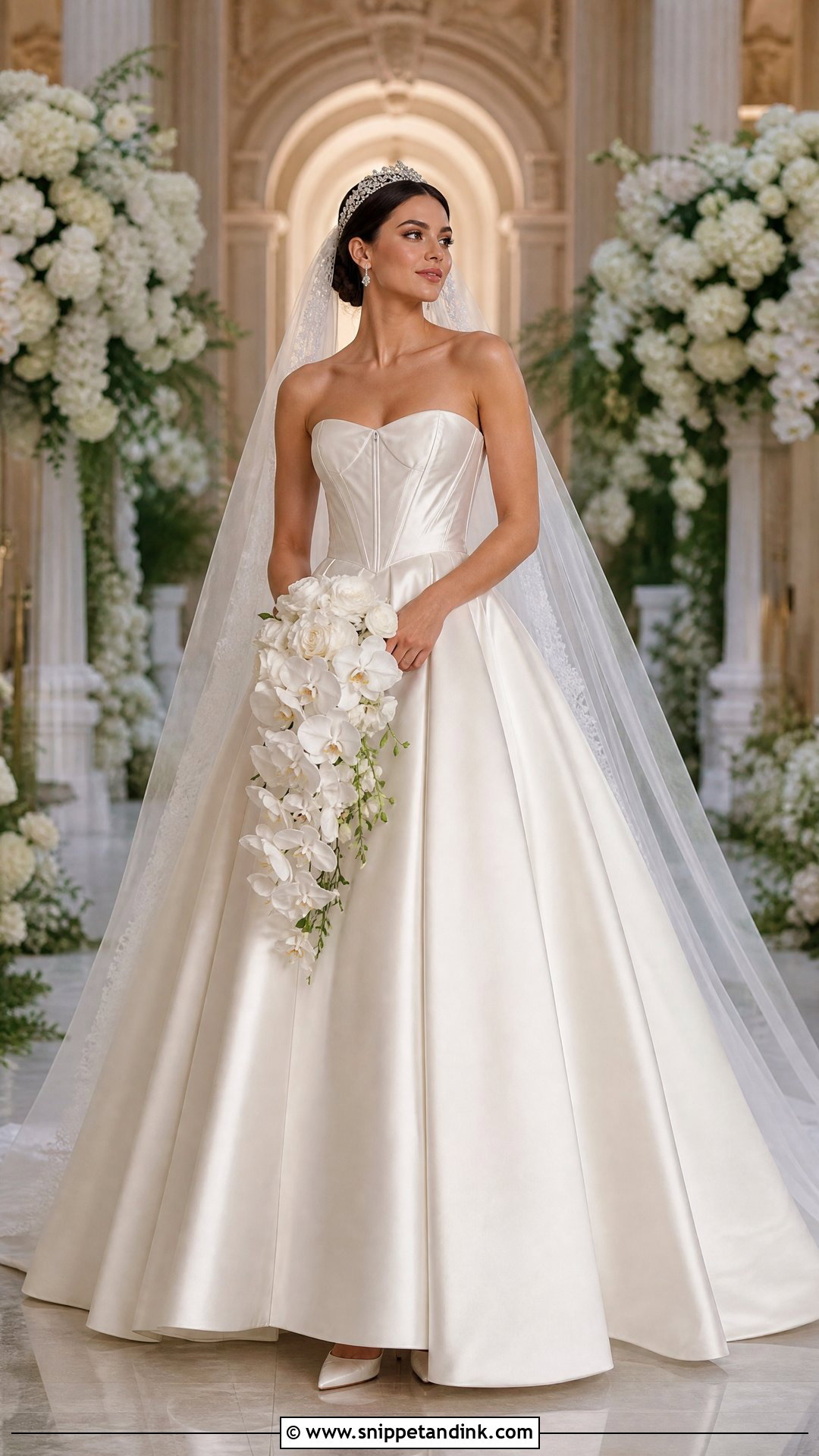 Basque Waist Princess Wedding Dress - Snippet and Ink - 20 Timeless Wedding Dress Princess Ideas
