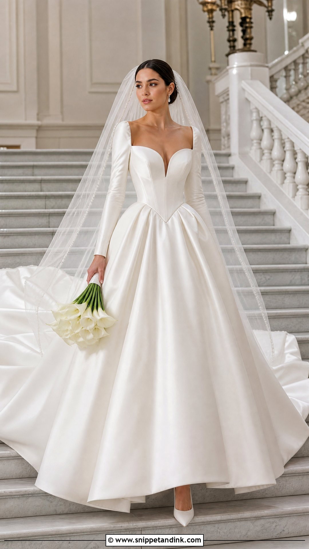 Basque Waist Princess Wedding Gown - Snippet and Ink - 20 Princess Wedding Gown Fairytale Ideas