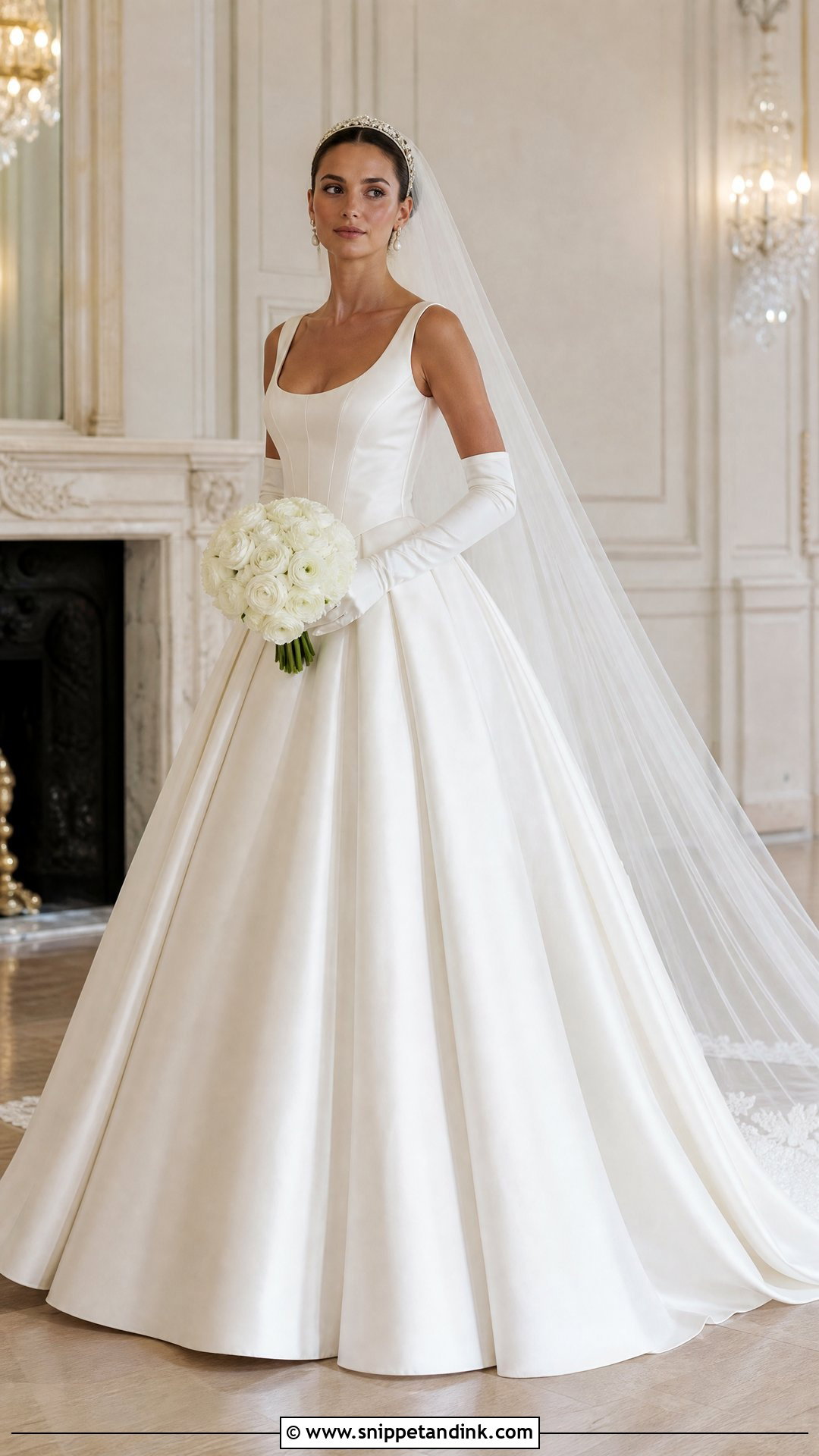 Basque Waist Royal Bride Ball Gown - Snippet and Ink - 20 Royal Bride Dress Ideas