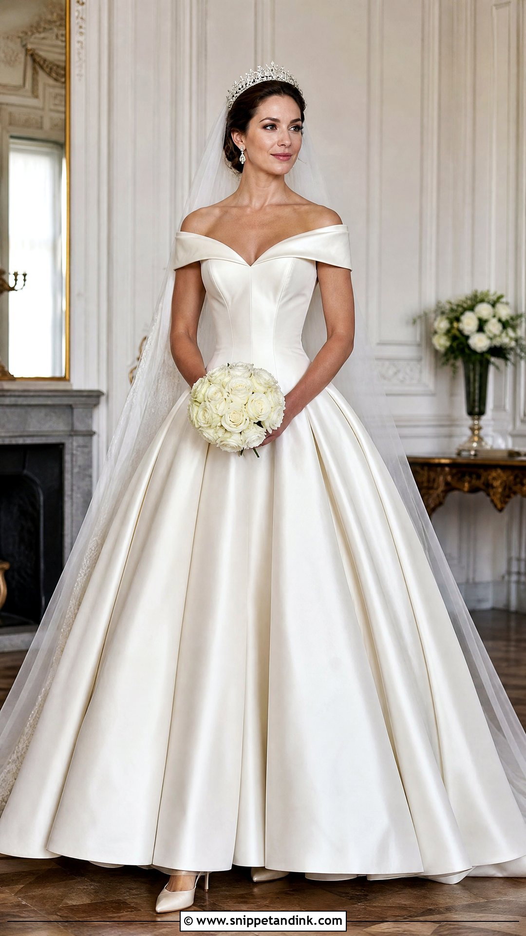 Basque Waist Royal Wedding Dress - Snippet and Ink - 20 Royal Princess Wedding Dresses