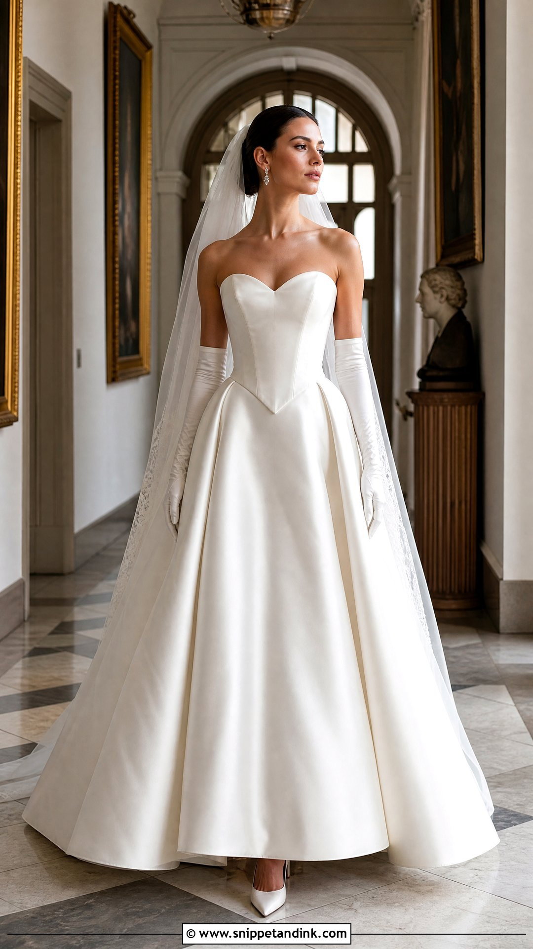 Basque Waist Sweetheart Neckline A Line Wedding Dress - Snippet and Ink - 20 Sweet Heart Neckline Wedding Dress Aline Ideas