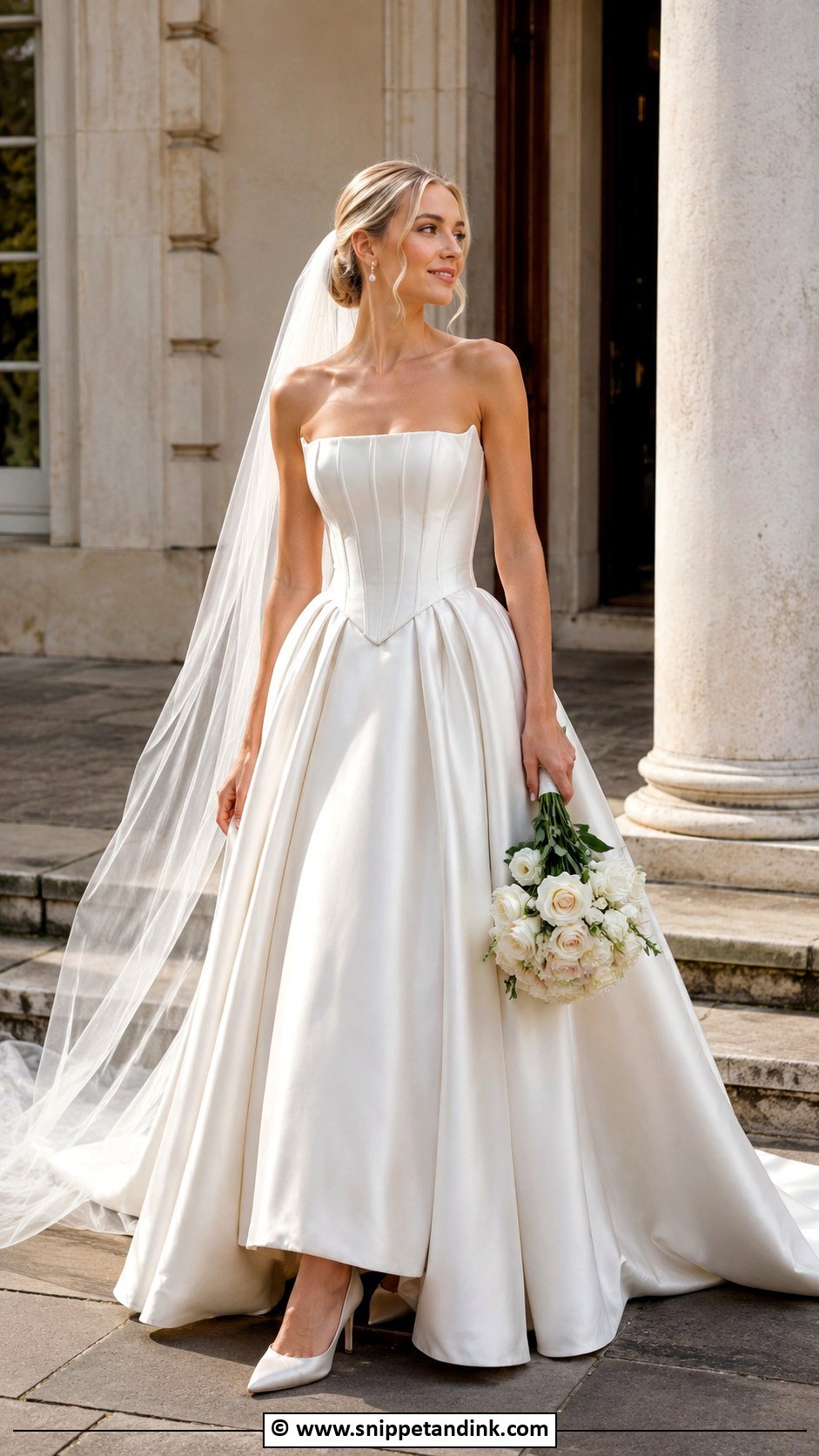 Basque Waist Wedding Dress - Snippet and Ink - 25 Classy Wedding Dresses