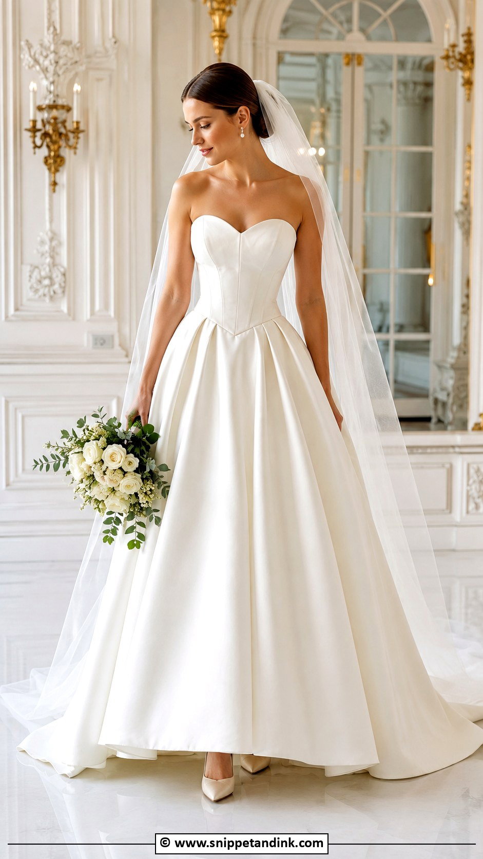 Basque Waist Wedding Dress - Snippet and Ink - 30 Beautiful Wedding Dresses