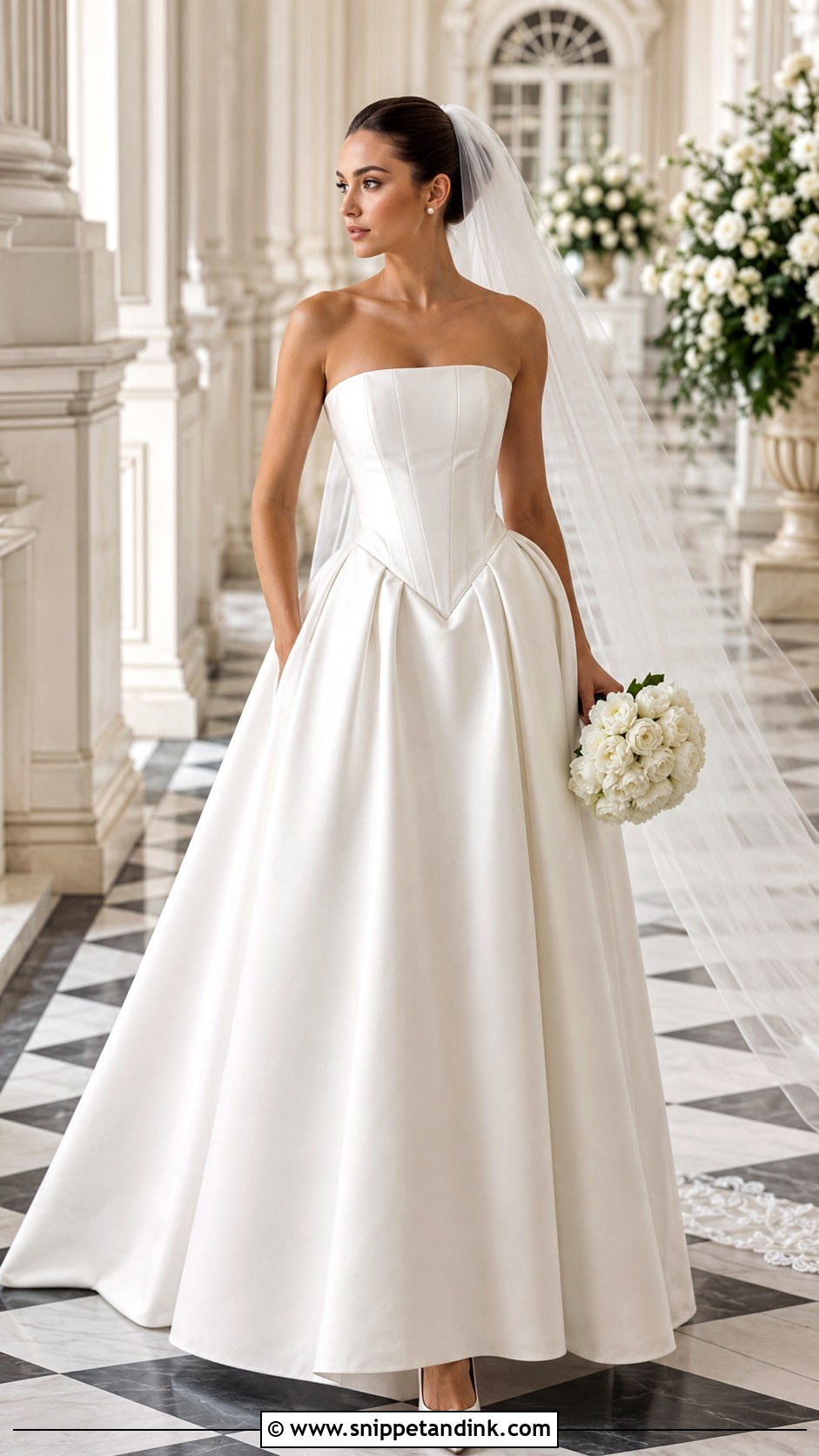 Basque Waist Wedding Dress - Snippet and Ink - 20 Flattering Wedding Dress Ideas