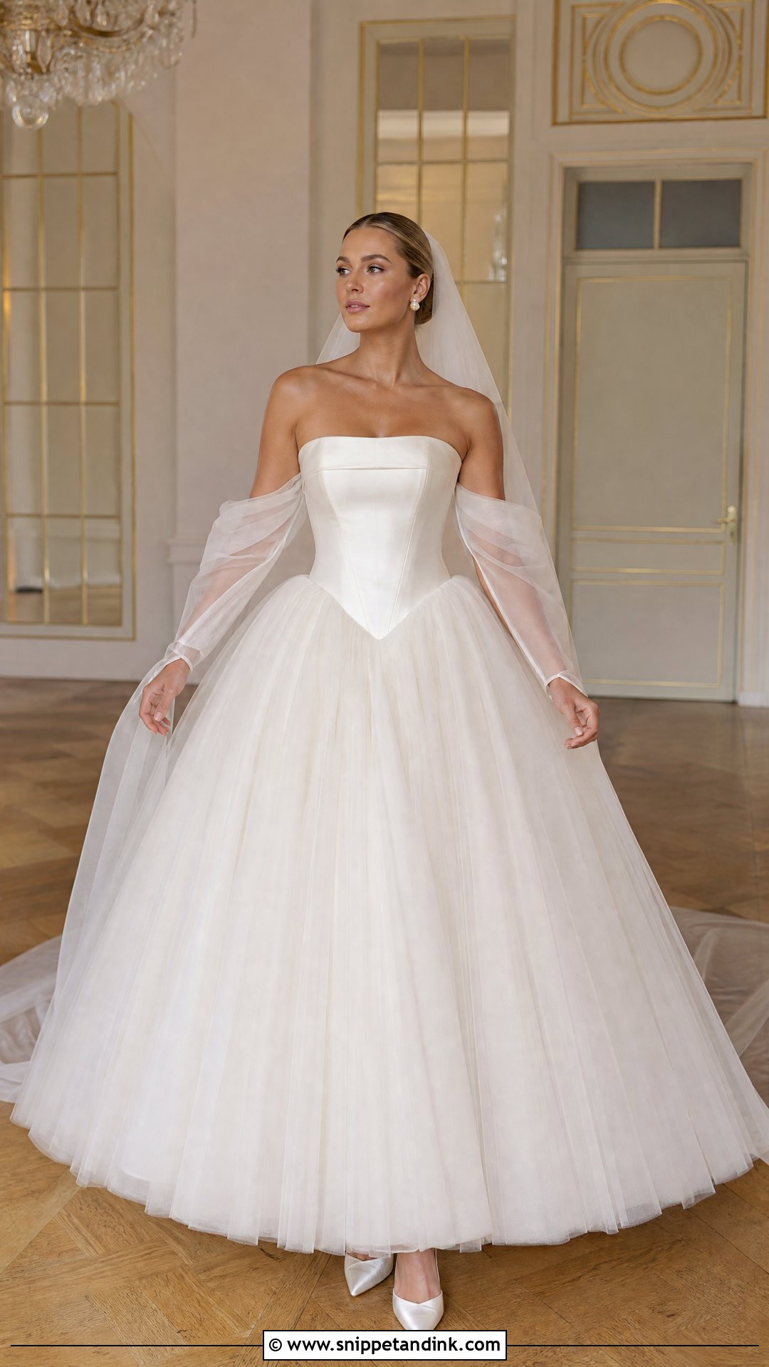 Basque Waist Wedding Dress - Snippet and Ink - 20 Romantic Dreamy Wedding Dress Ideas