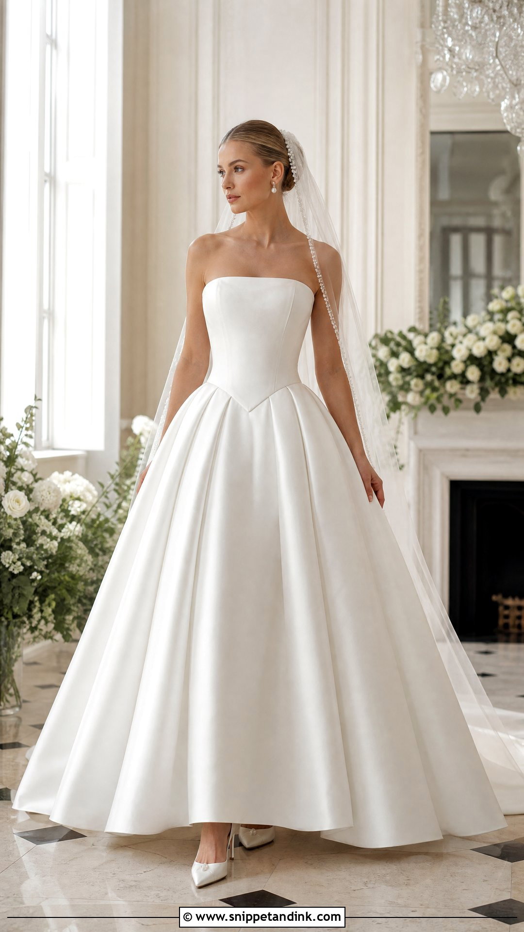 Basque Waist Wedding Dress - Snippet and Ink - 20 Sew Wedding Dress Ideas