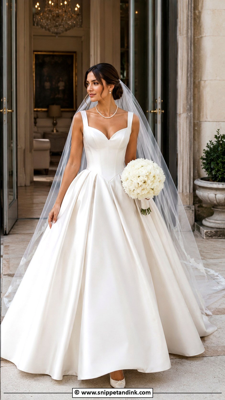 Basque Waist Wedding Dress - Snippet and Ink - 30 Classy Timeless Wedding Dress Ideas