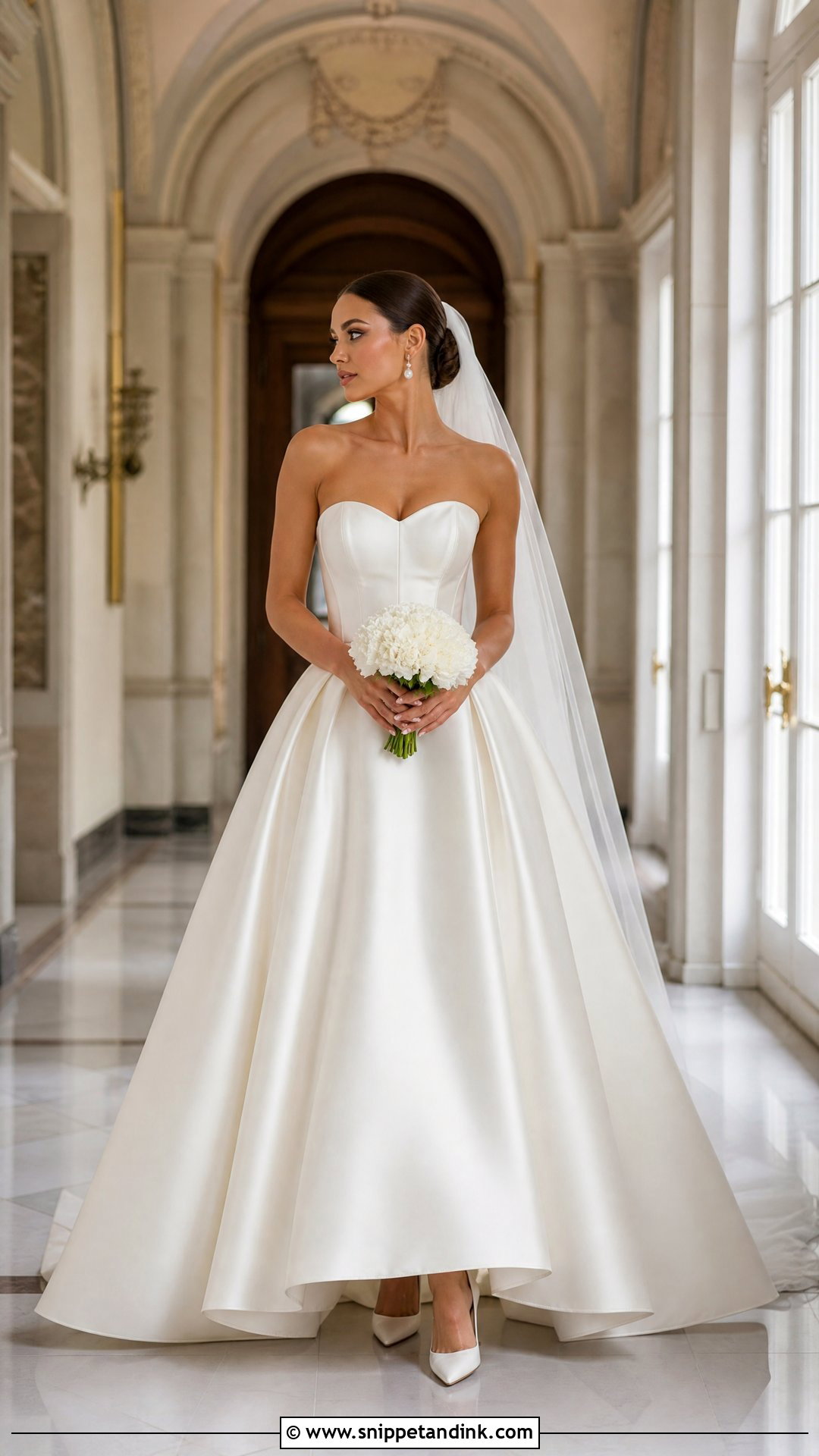 Basque Waist Wedding Dress - Snippet and Ink - 20 Wedding Dress 2025 Bride Ideas