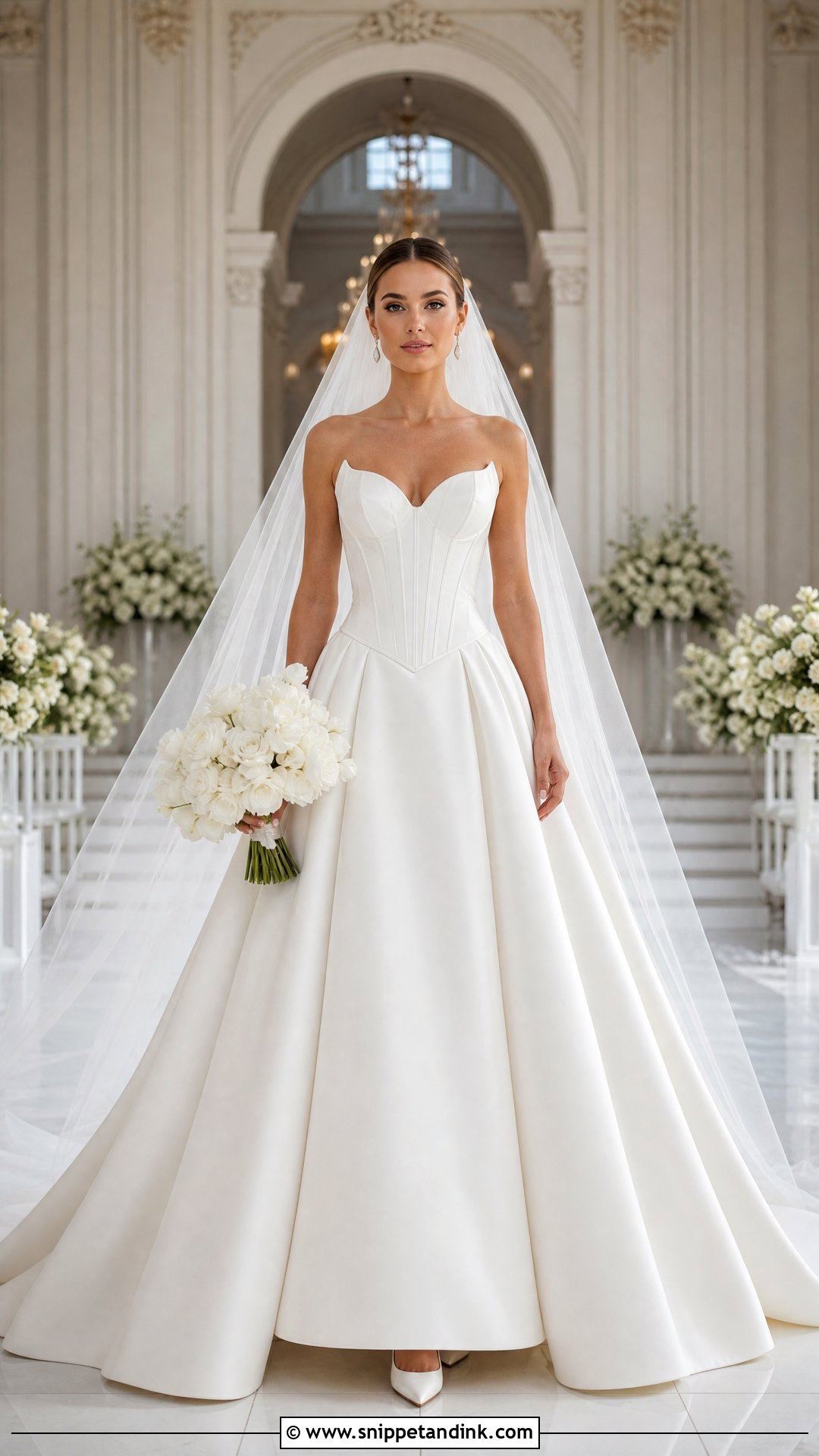 Basque Waist Wedding Dress - Snippet and Ink - 20 Wedding Dress Cuts Ideas