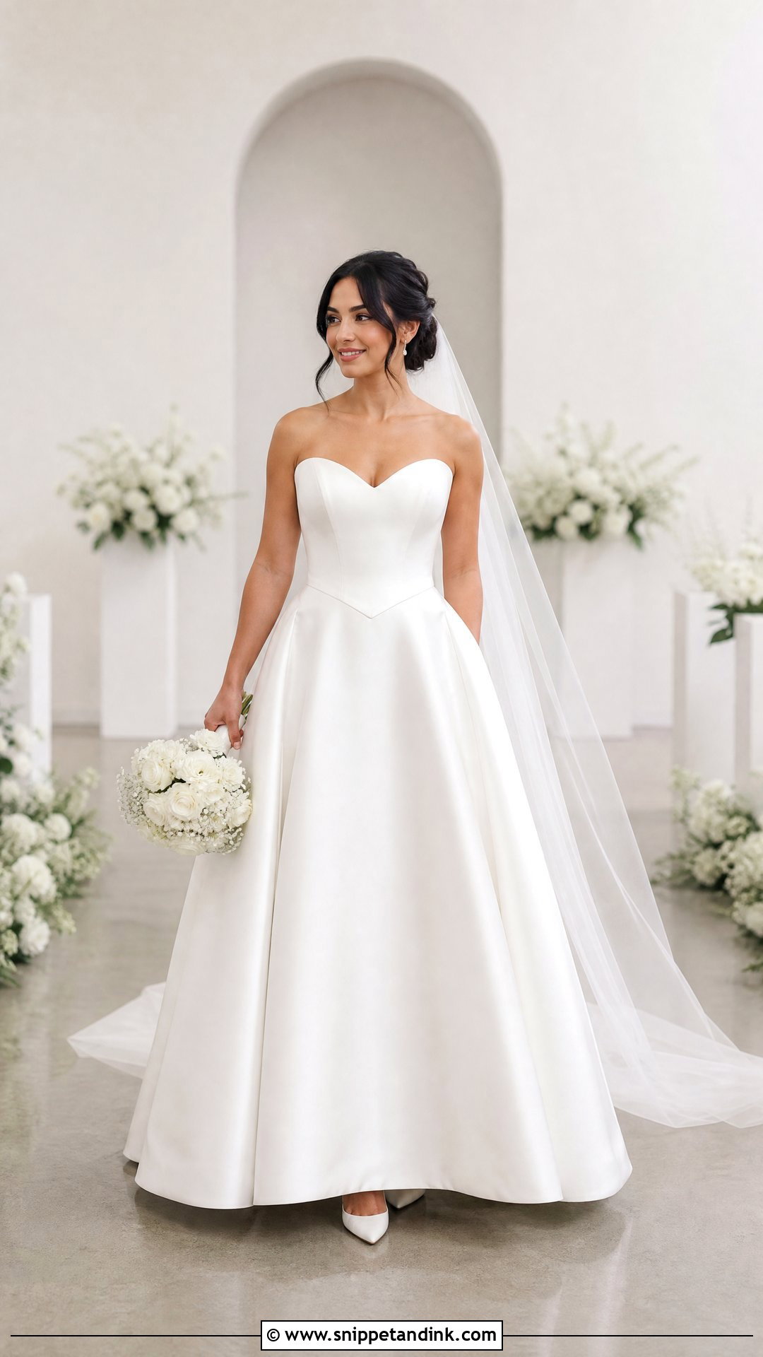 Basque Waist Wedding Dress - Snippet and Ink - 20 Wedding Dress for Short Torso Ideas