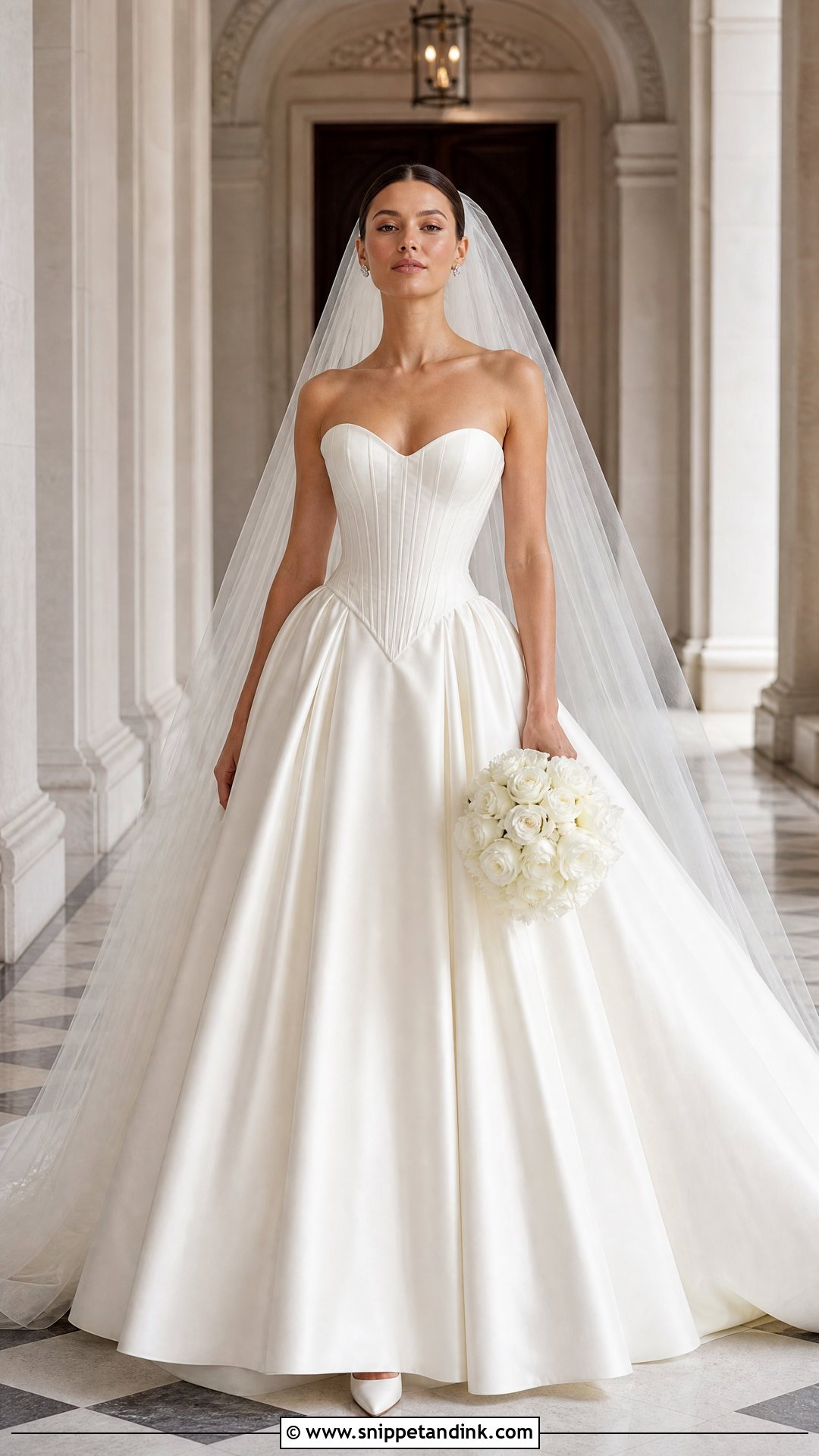 Basque Waist Wedding Dress - Snippet and Ink - 20 Wedding Dress Gallery Ideas
