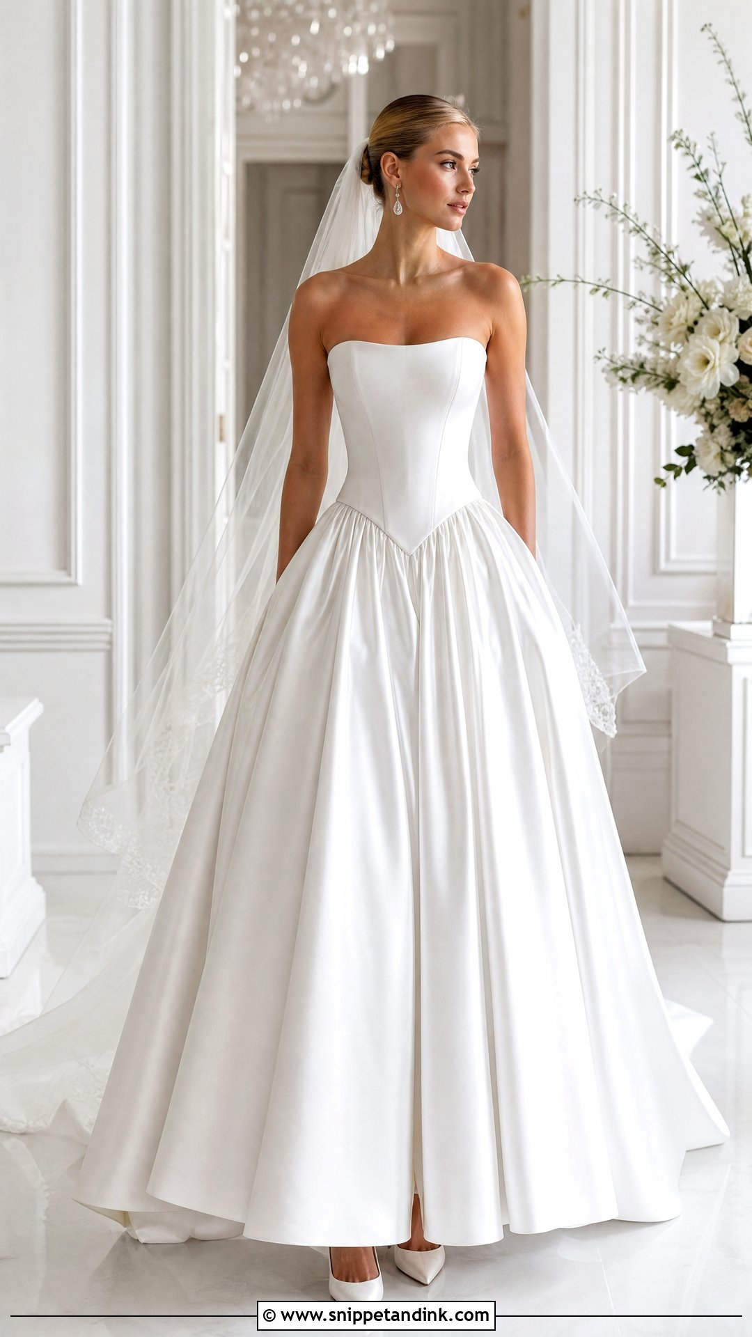 Basque Waist Wedding Dress - Snippet and Ink - 20 Wedding Dresses for Sale