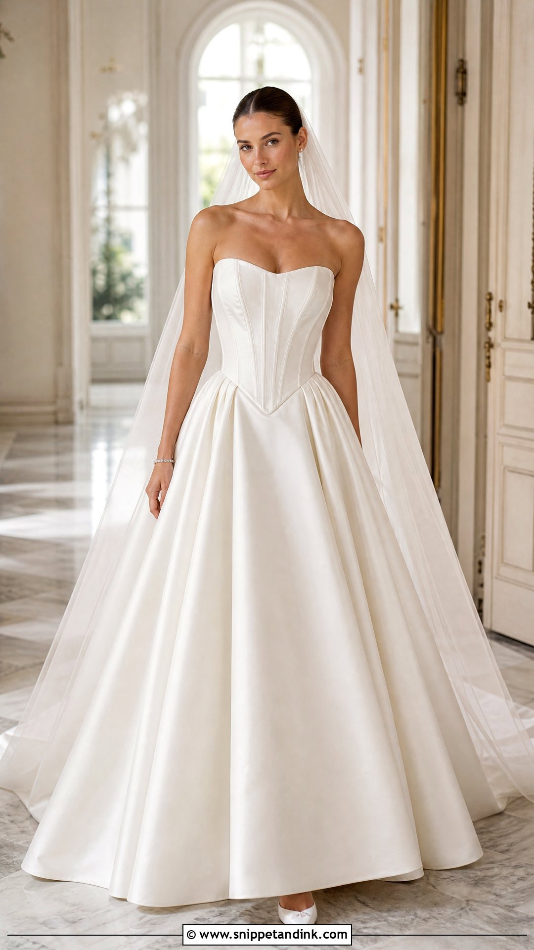 Basque Waist Wedding Dress - Snippet and Ink - 20 Wedding Dresses Photos