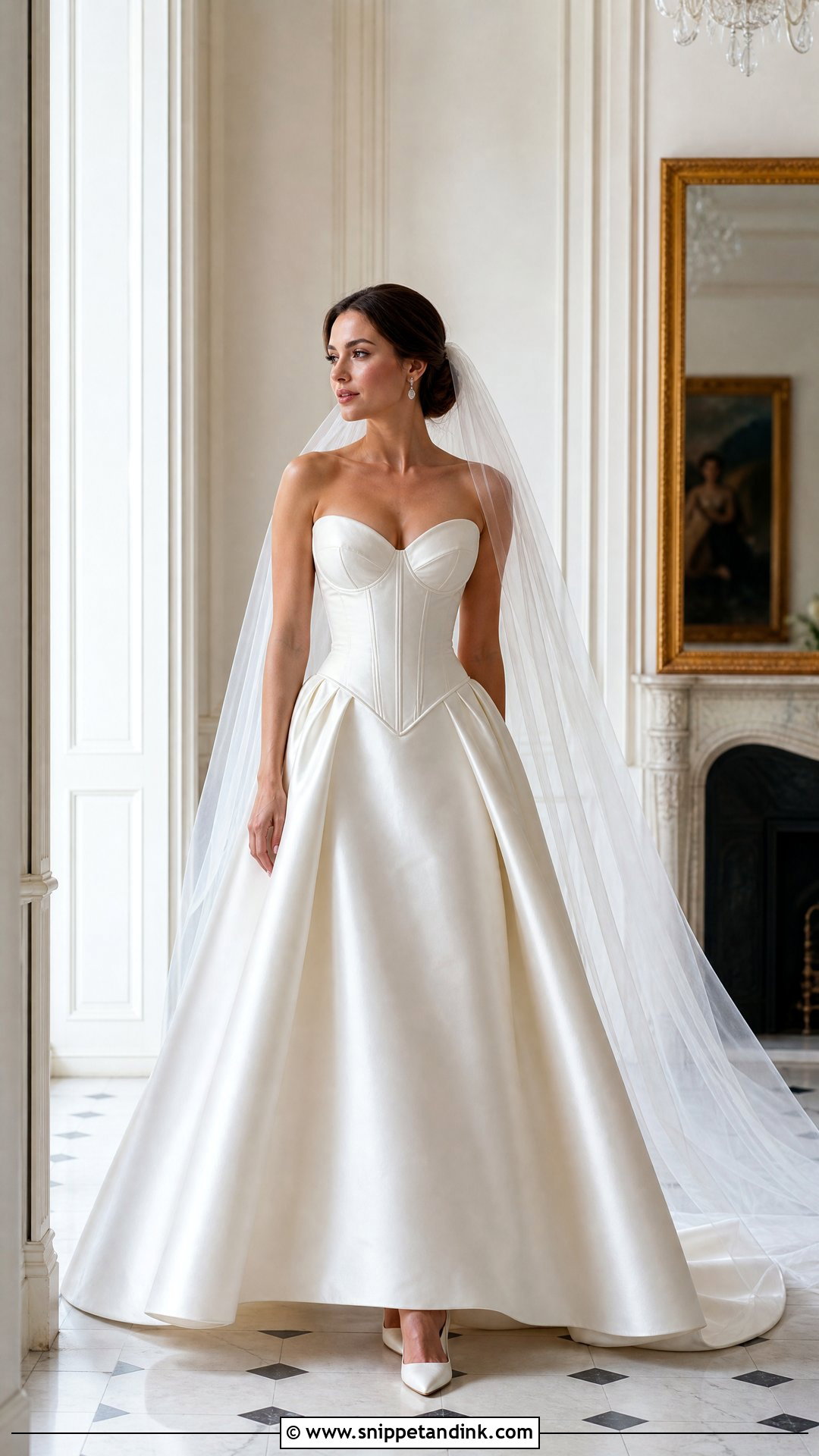Basque Waist Wedding Dress - Snippet and Ink - 20 Wedding Dresses Shapes