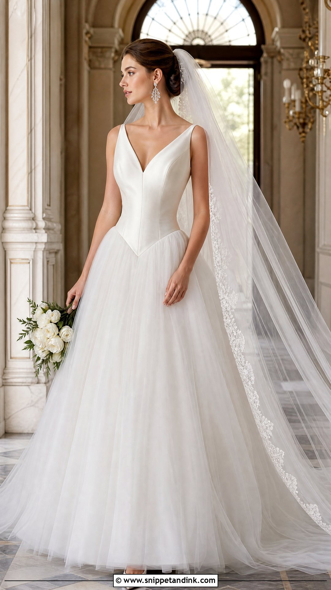 Basque Waist Wedding Dress - Snippet and Ink - 20 Wedding Style Dresses