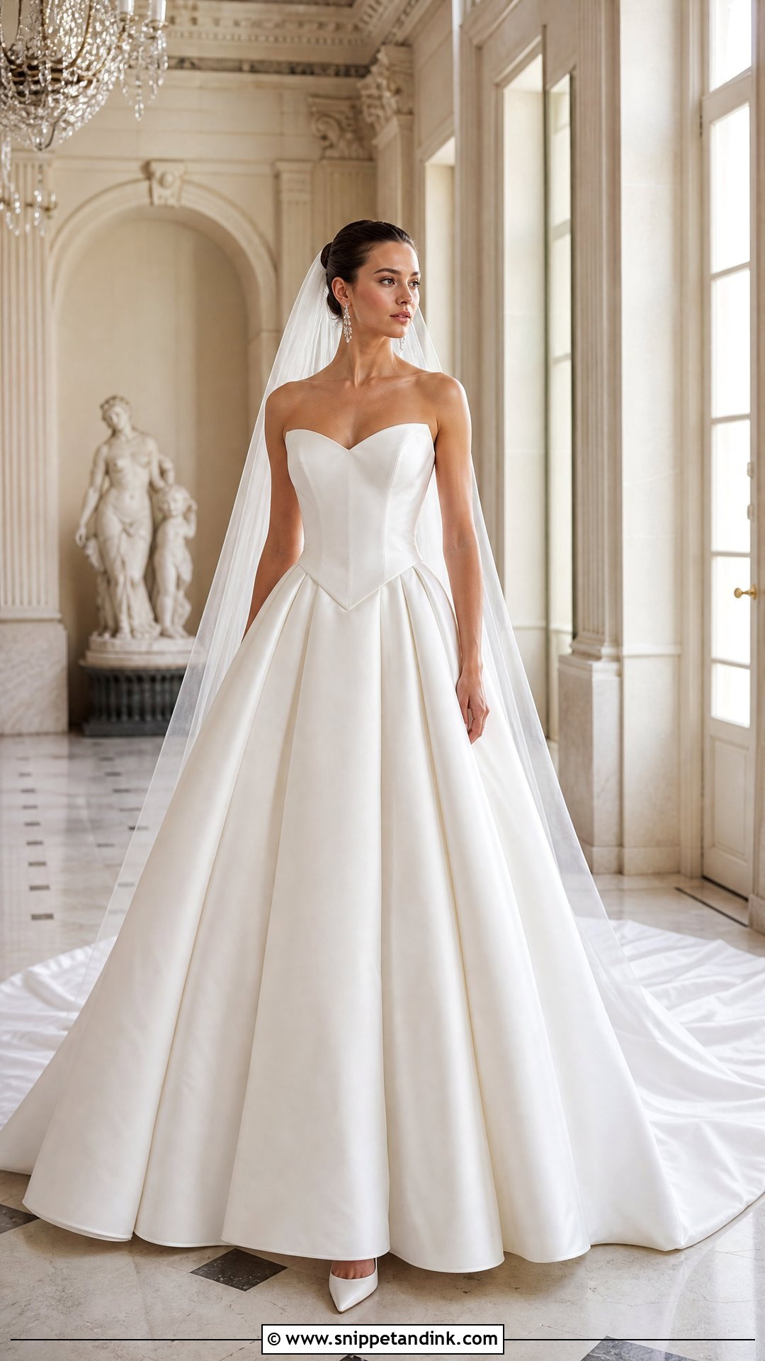 Basque Waist Wedding Dress - Snippet and Ink - 20 Ladies Wedding Dress Ideas