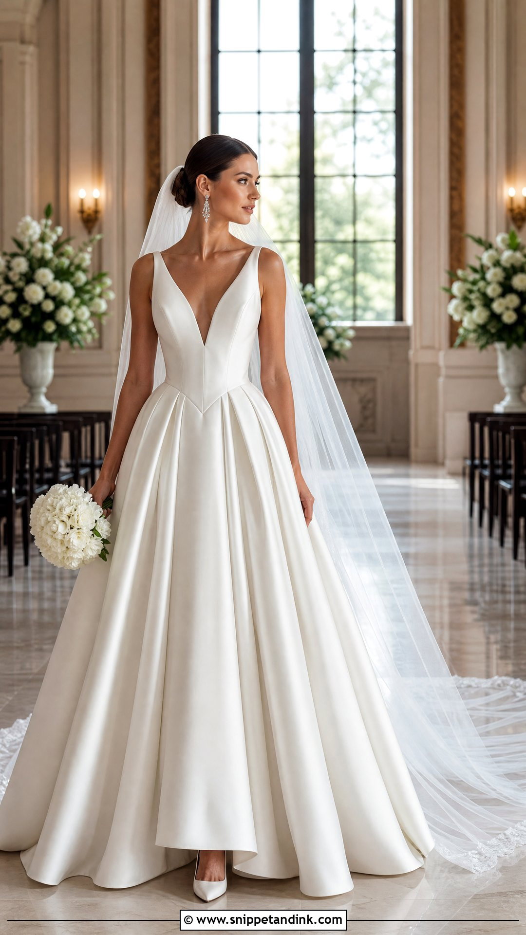 Basque Waist Wedding Dress - Snippet and Ink - 20 Womens Wedding Dresses