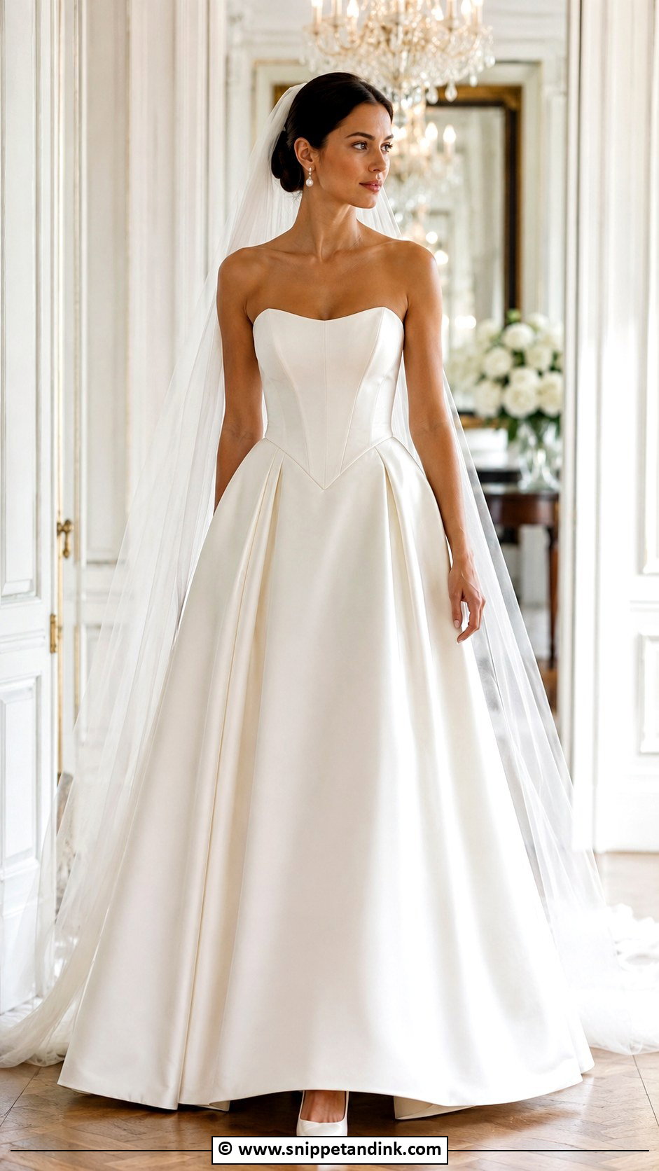 Basque Waist Wedding Dress - Snippet and Ink - 30 Dream Wedding Ideas Dresses