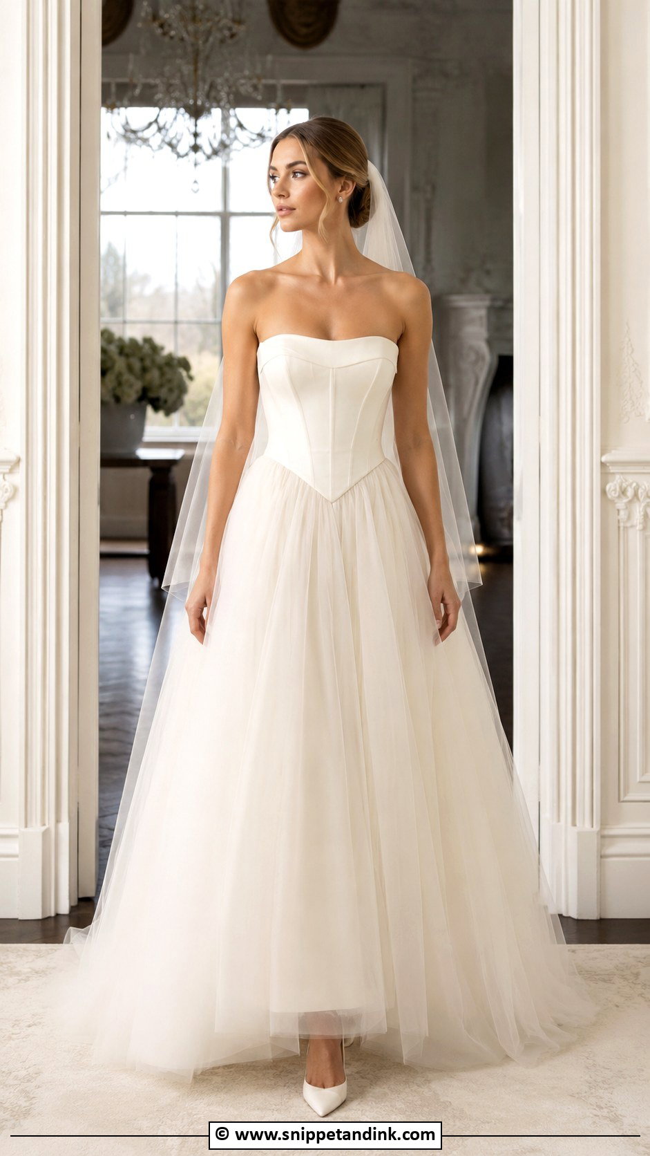 Basque Waist Wedding Dress - Snippet and Ink - 25 Latest Designer Dresses for Wedding