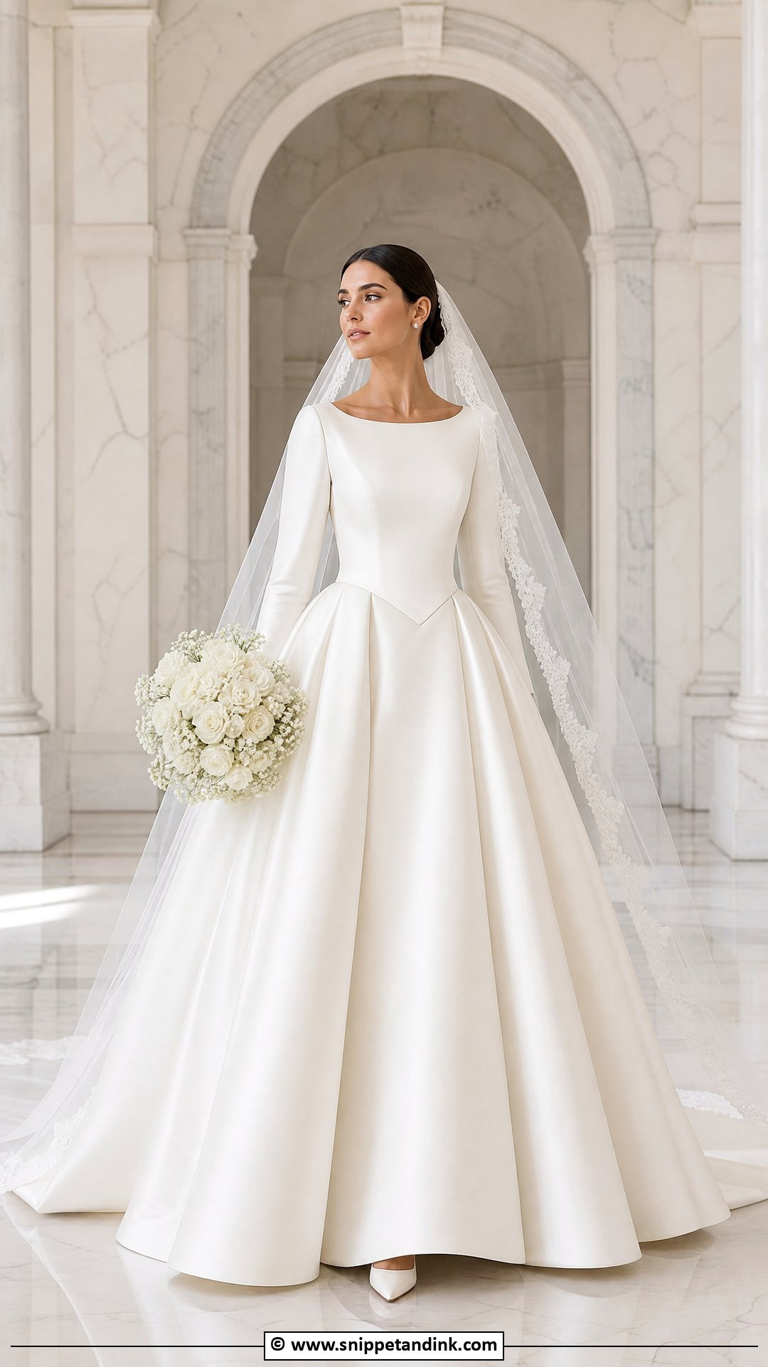 Basque Waist Wedding Dress - Snippet and Ink - 35 2025 Wedding Dresses