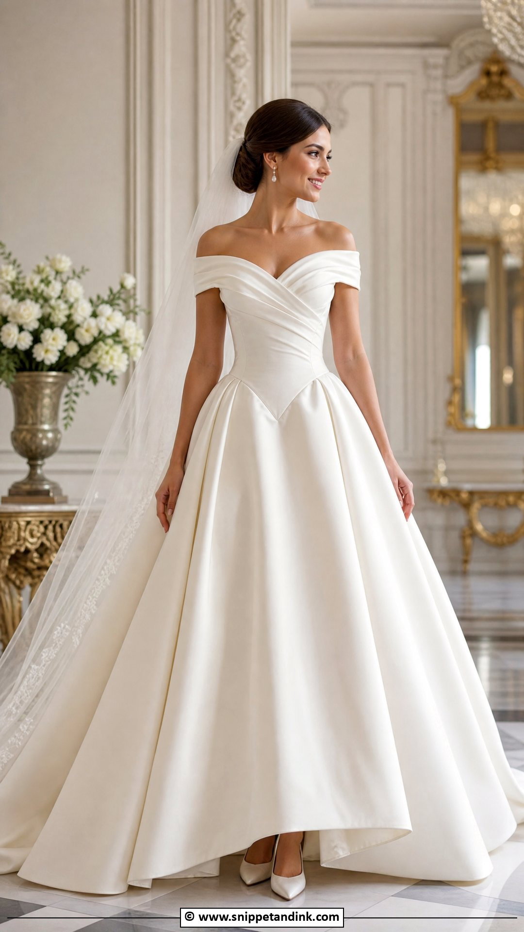Basque Waist Wedding Dress - Snippet and Ink - 35 Classy Wedding Dress Ideas