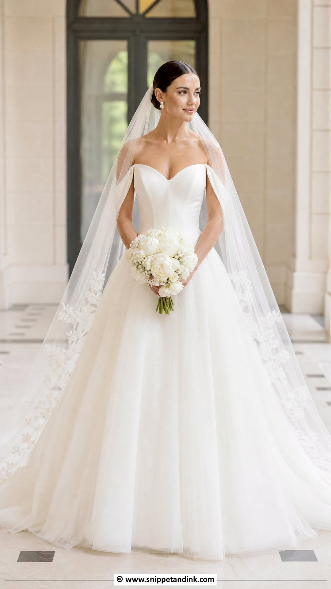 Basque Waist Wedding Dress - Snippet and Ink - 35 Dreamy Wedding Dress Ideas