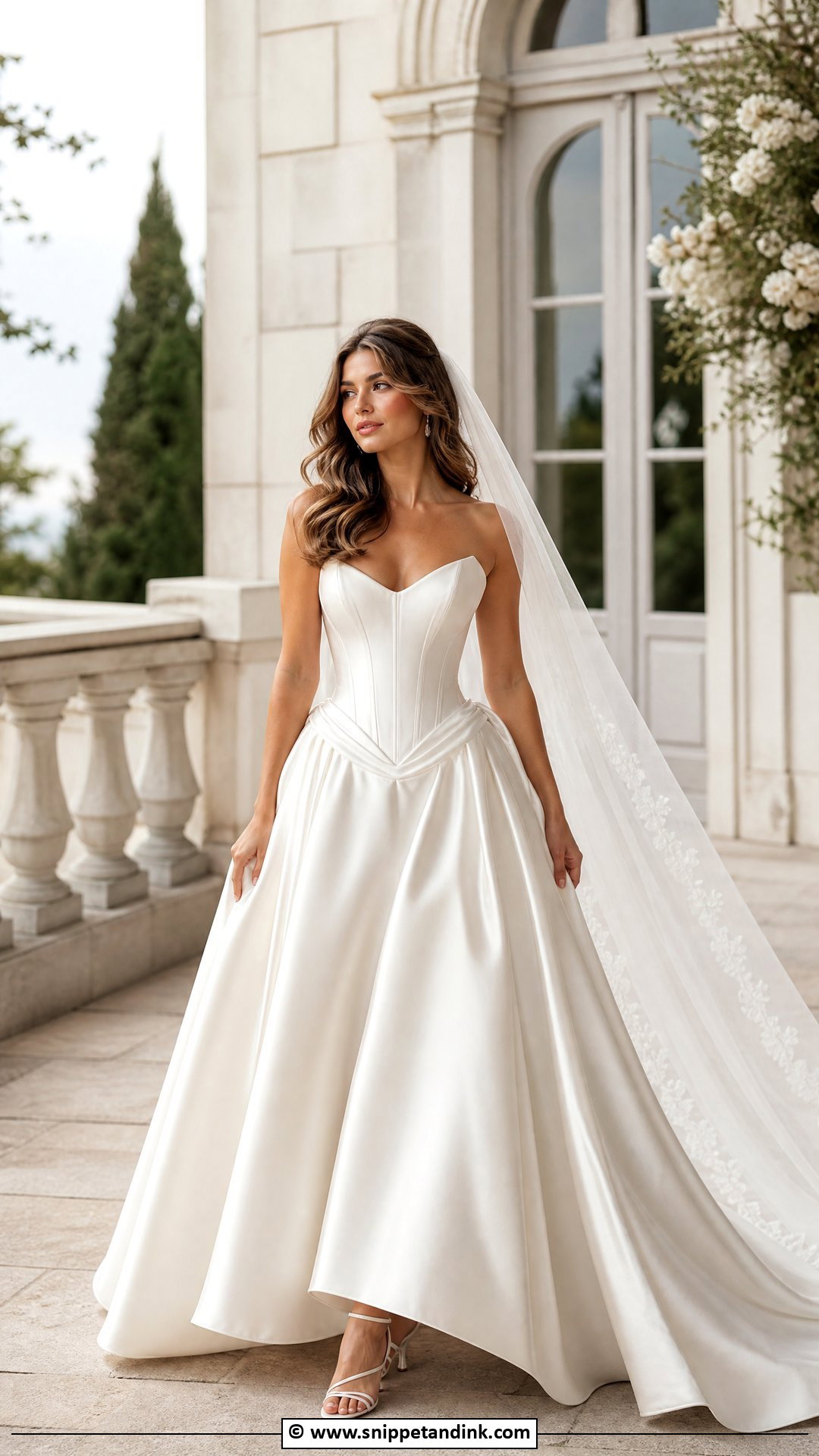 Basque Waist Wedding Dress - Snippet and Ink - 35 Dream Wedding Dresses