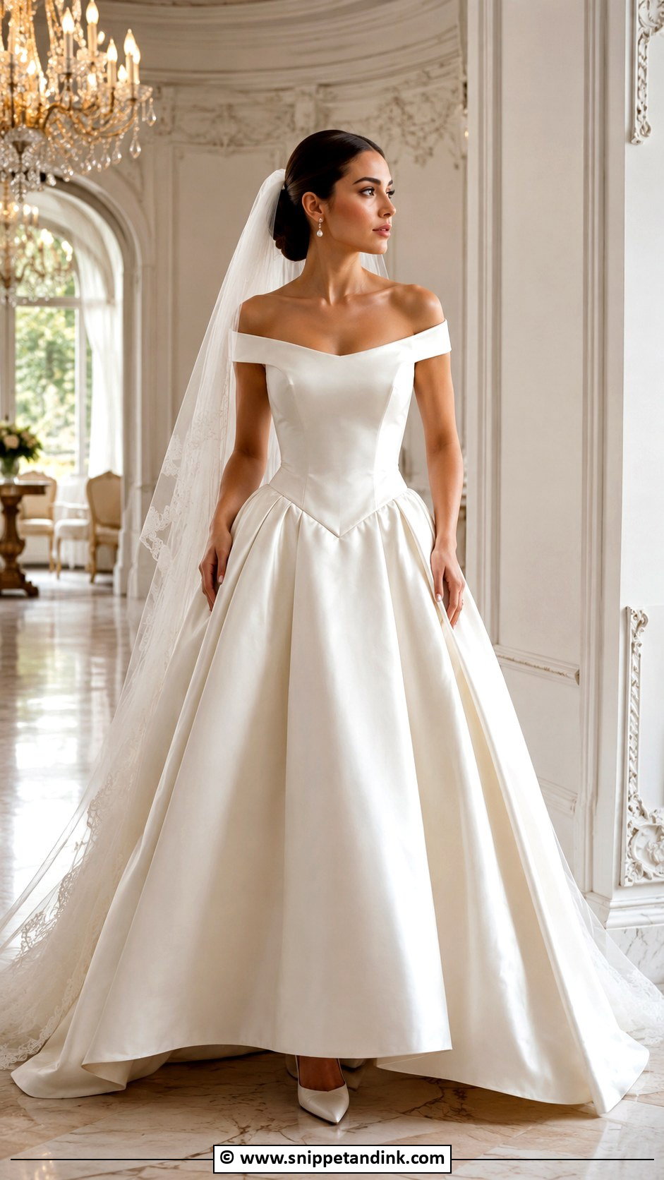 Basque Waist Wedding Dress - Snippet and Ink - 35 Timeless Wedding Dress Ideas