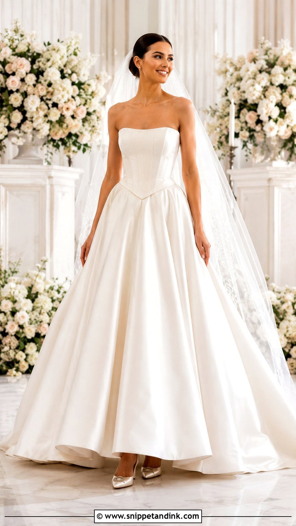 Basque Waist Wedding Dress - Snippet and Ink - 25 Classic Wedding Dresses