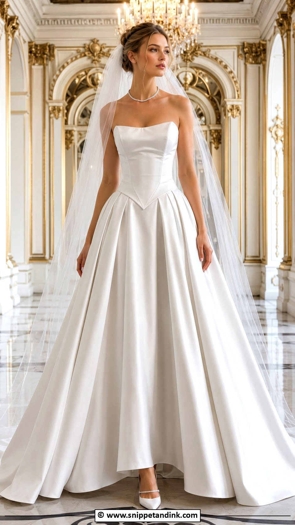 Basque Waist Wedding Dress - Snippet and Ink - 25 Trending Wedding Dresses