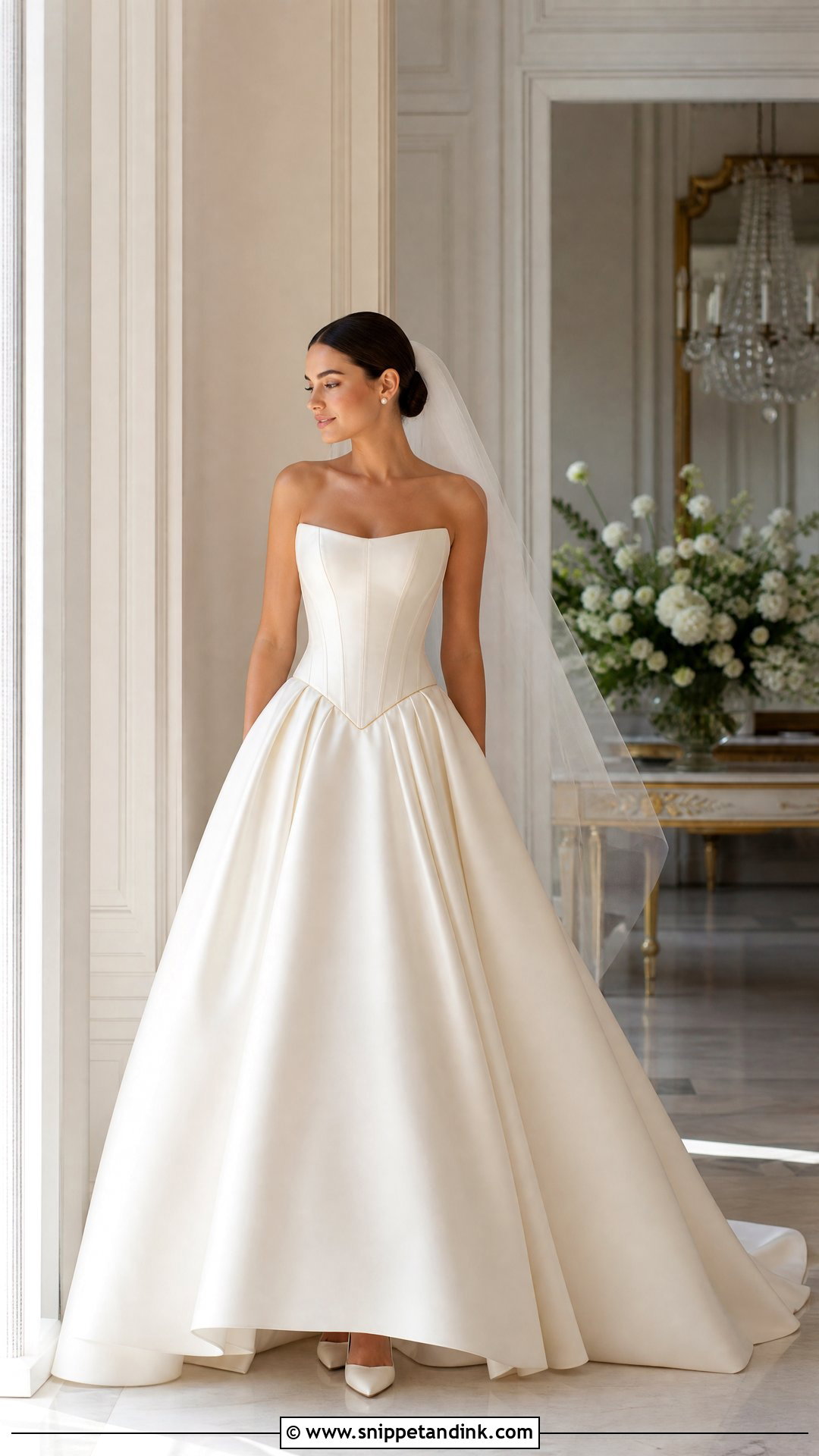 Basque Waist Wedding Dress - Snippet and Ink - 25 Different Wedding Dresses