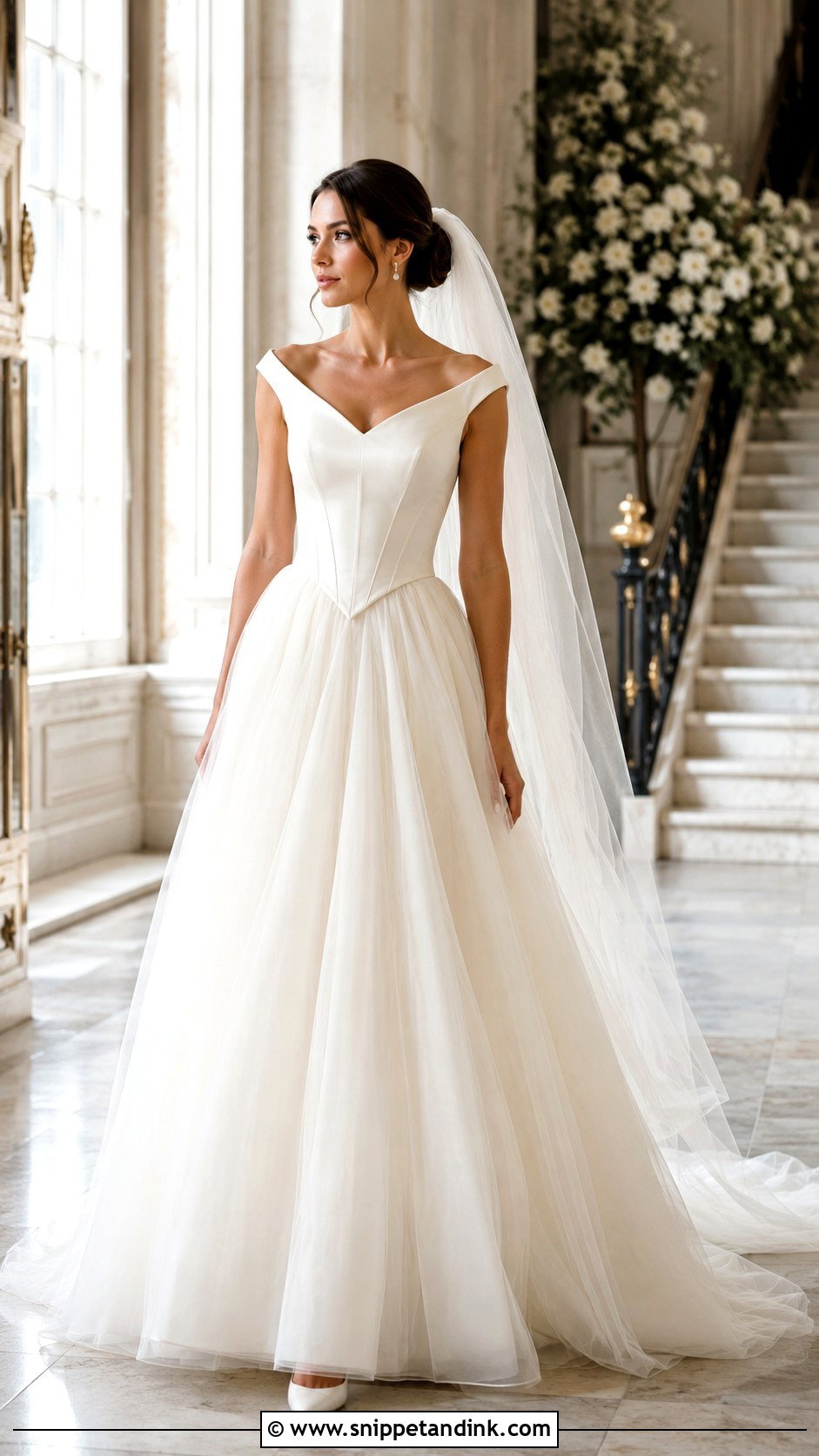 Basque Waist Wedding Dress - Snippet and Ink - 25 Ethereal Wedding Dress Goddesses Ideas