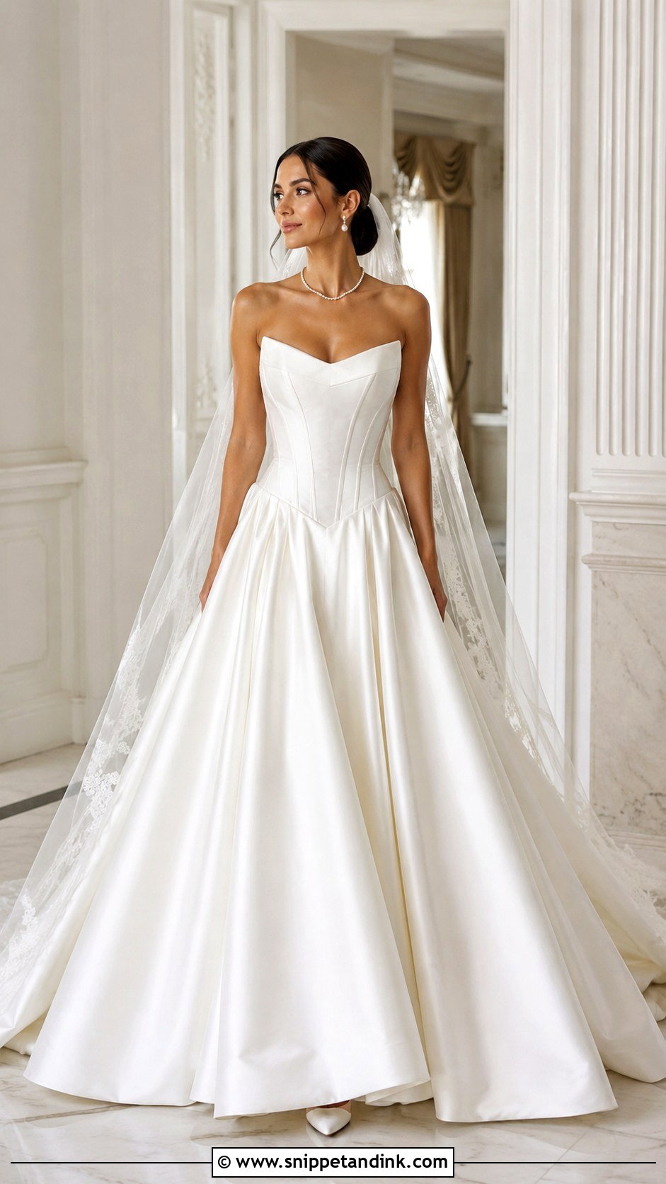 Basque Waist Wedding Dress - Snippet and Ink - 30 Stunning Wedding Dresses