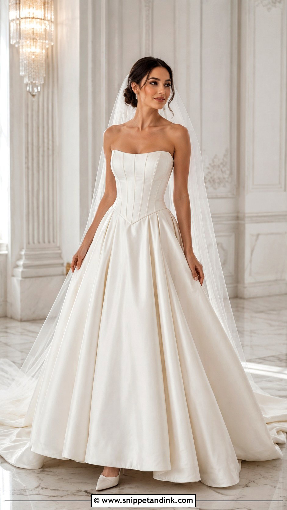 Basque Waist Wedding Dress - Snippet and Ink - 30 Weddingdress Ideas