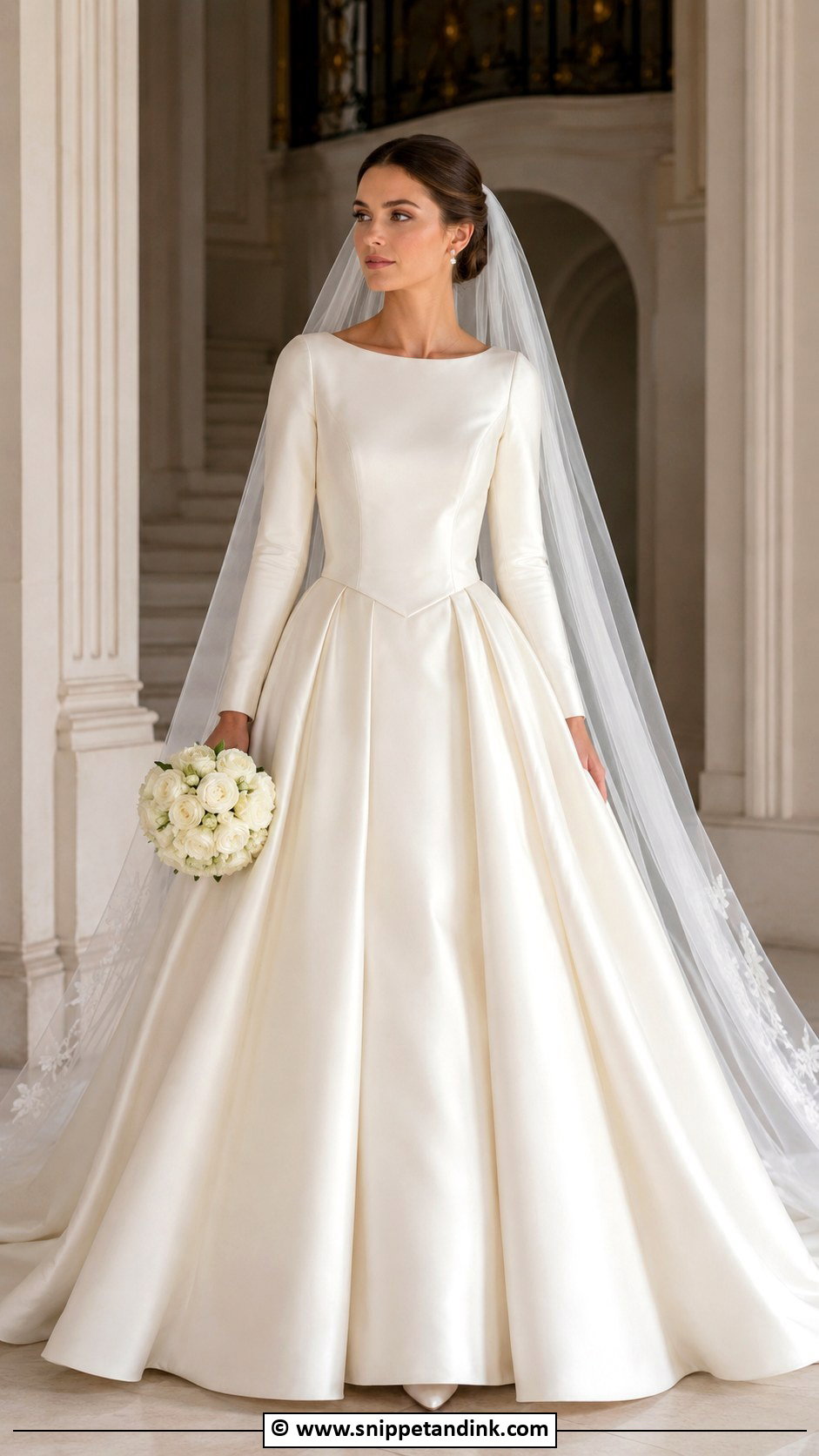 Basque Waist Wedding Dress - Snippet and Ink - 25 Trendy Wedding Dresses