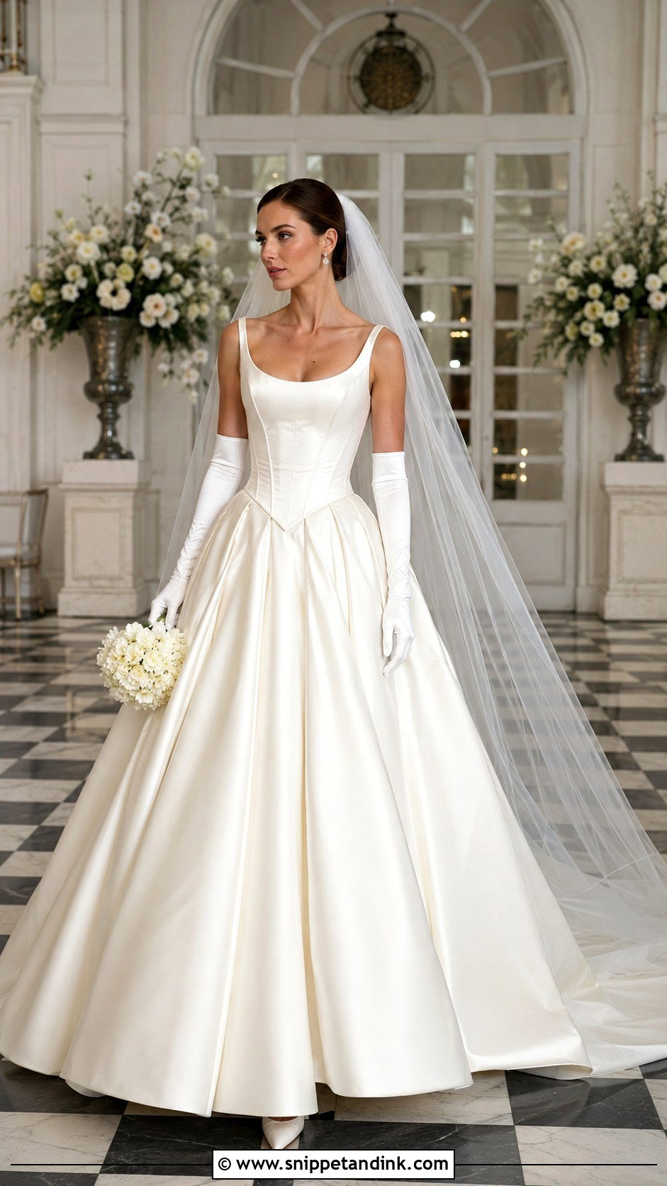 Basque Waist Wedding Dress - Snippet and Ink - 20 Best Lady Wedding Dress Styles