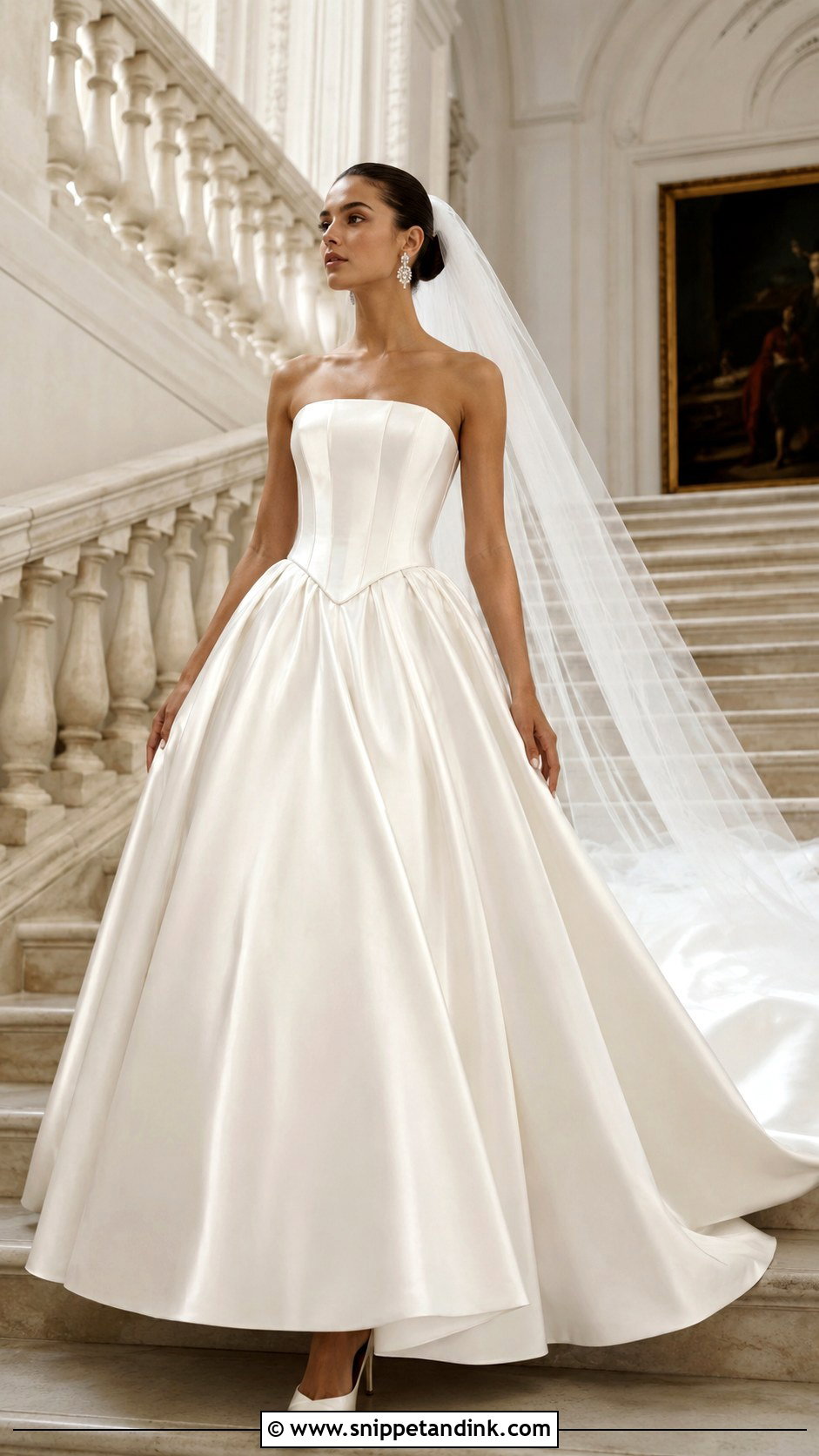 Basque Waist Wedding Dress - Snippet and Ink - 20 Best Wedding Dress Ideas