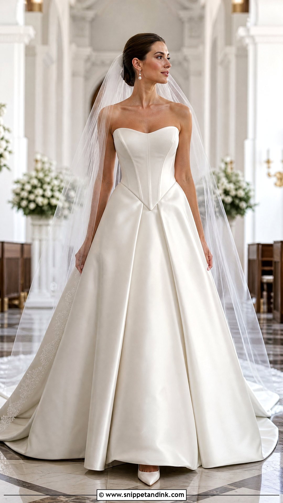 Basque Waist Wedding Dress - Snippet and Ink - 20 Bride Dresses 2025