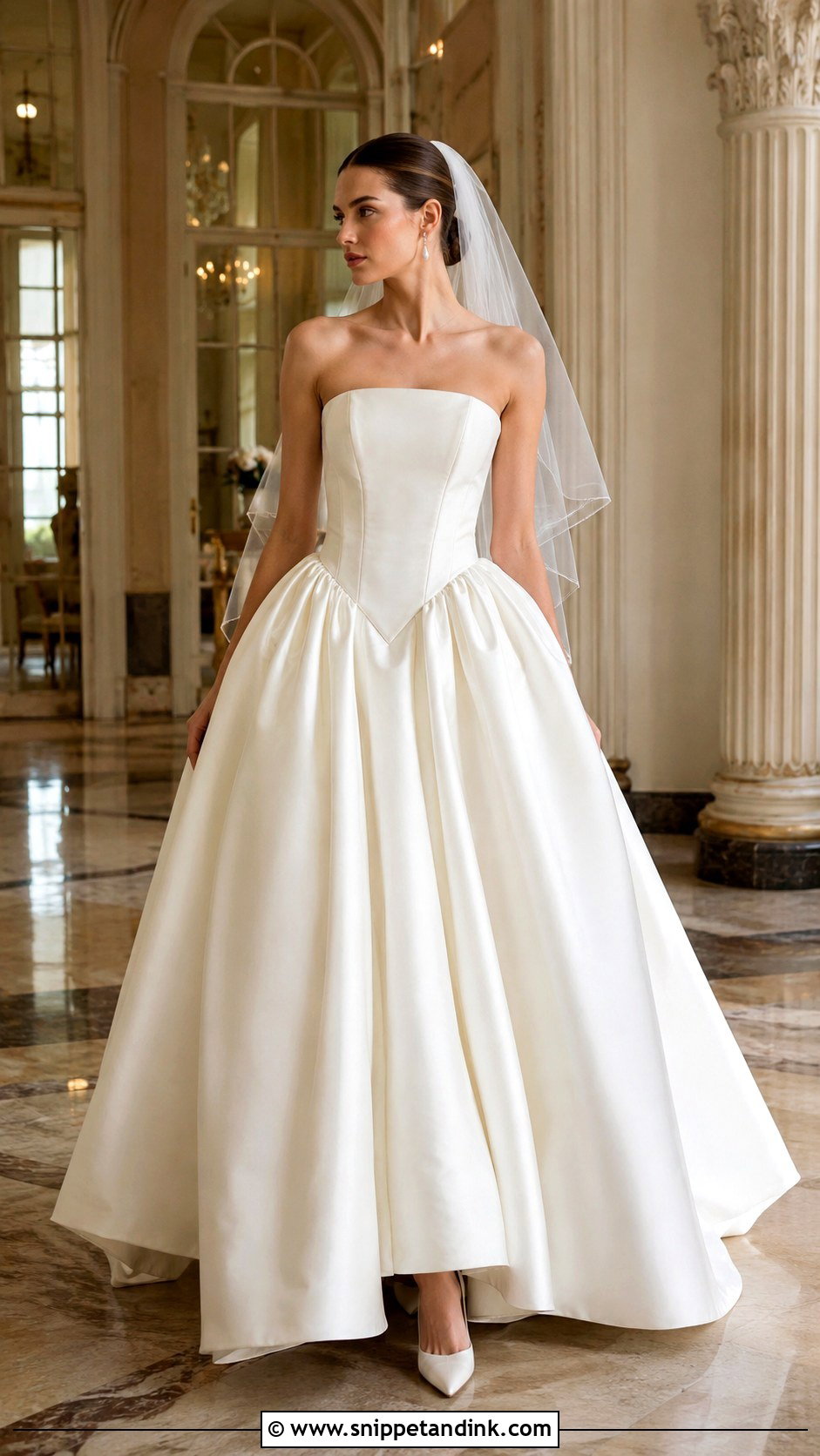 Basque Waist Wedding Dress - Snippet and Ink - 20 Creative Wedding Dress Ideas