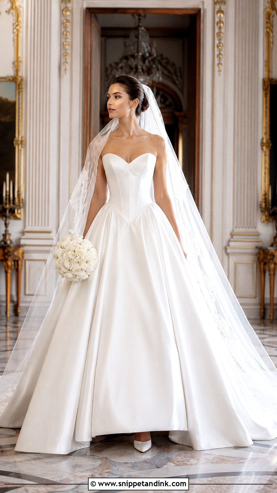 Basque Waist Wedding Dress - Snippet and Ink - 20 I Said Yes to the Dress Ideas