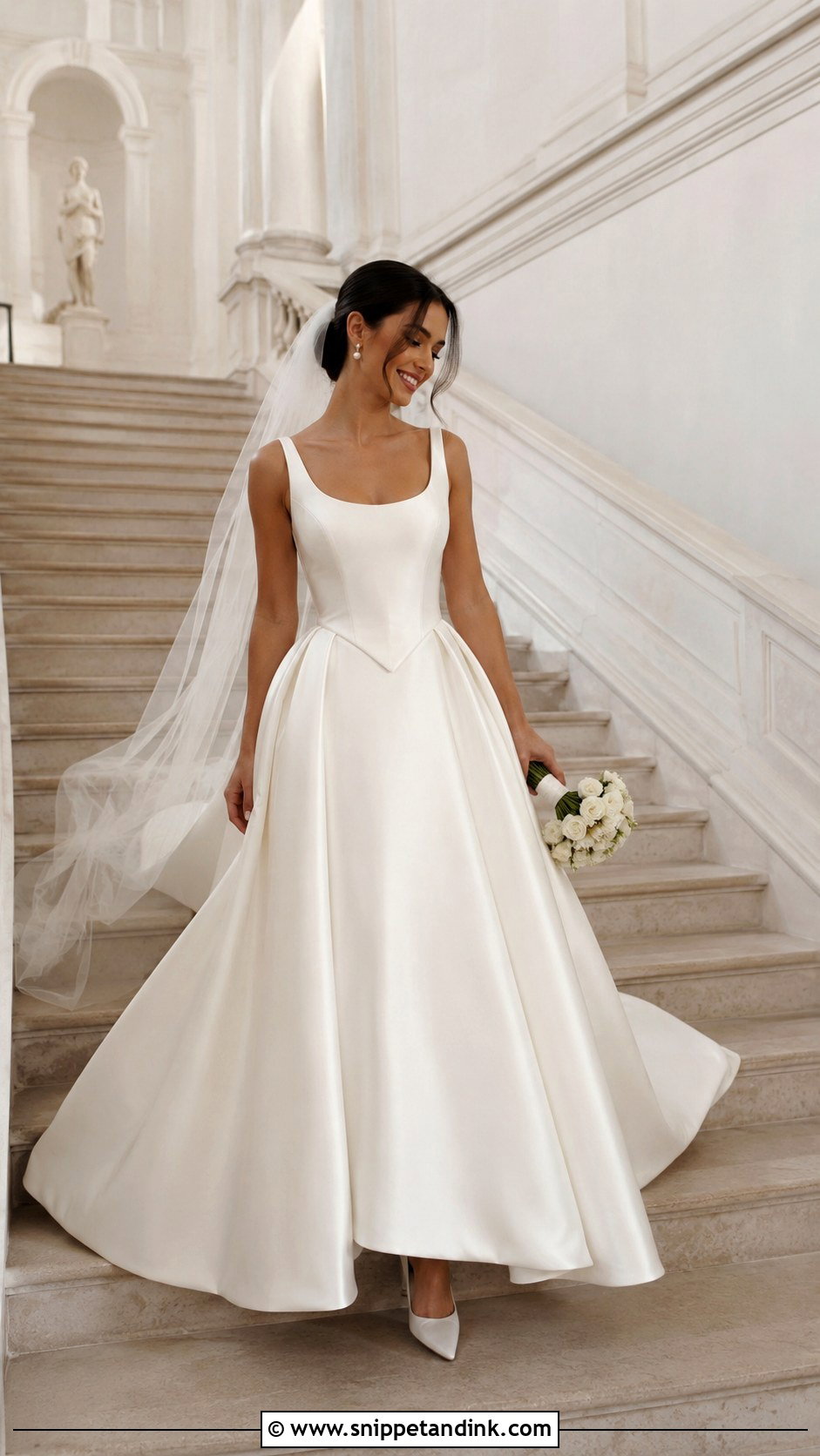 Basque Waist Wedding Dress - Snippet and Ink - 20 Popular Wedding Dresses
