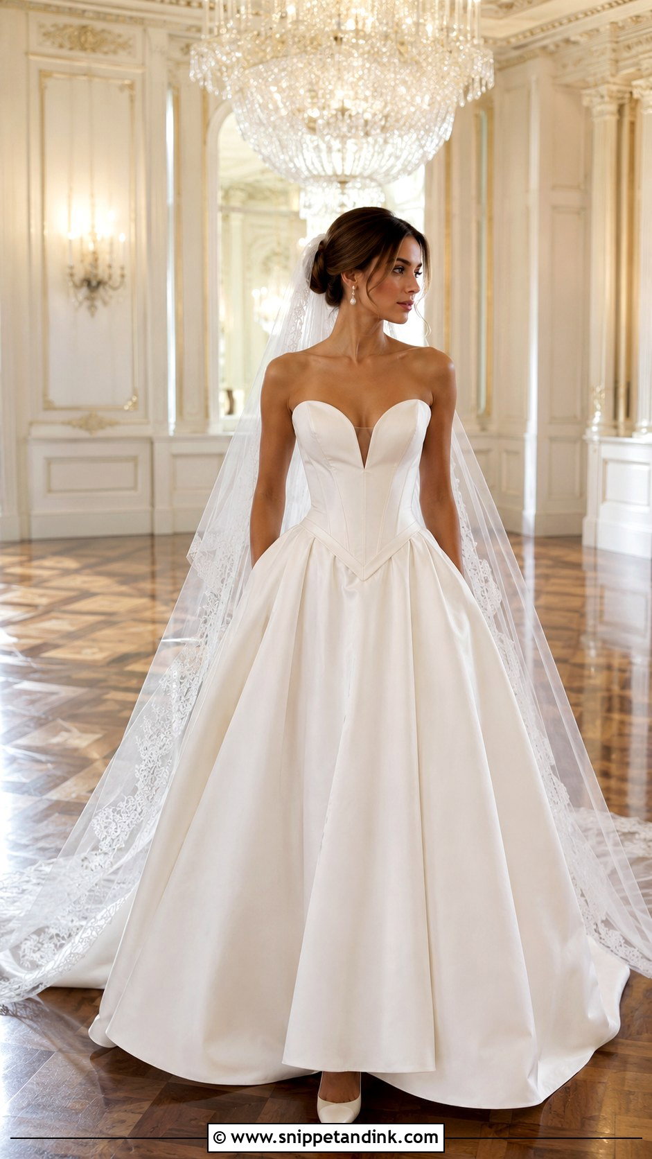 Basque Waist Wedding Dress - Snippet and Ink - 20 Unique Wedding Dresses 2025